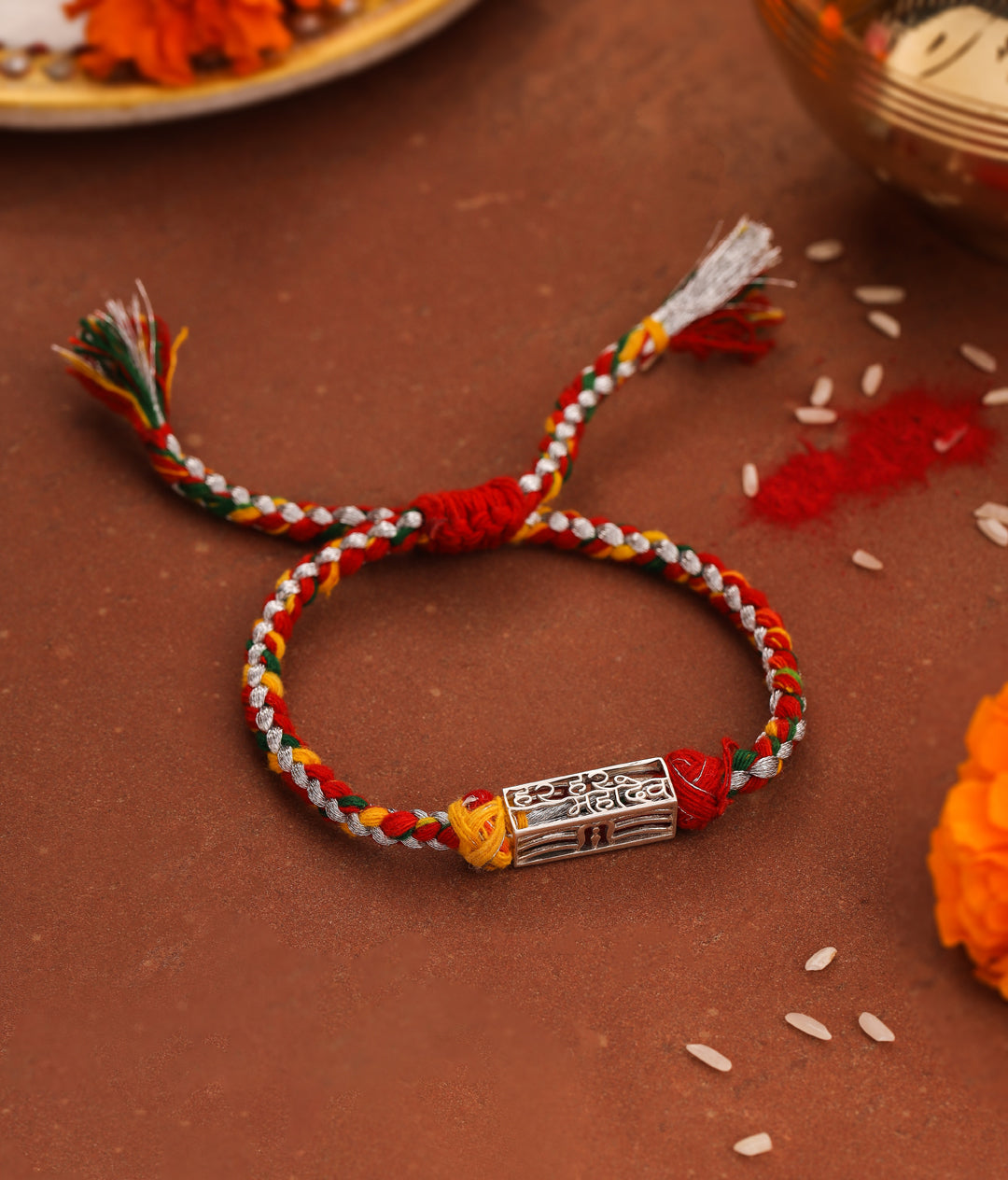 Sacred Unity Silver Moli Rakhi - Kicky & Perky