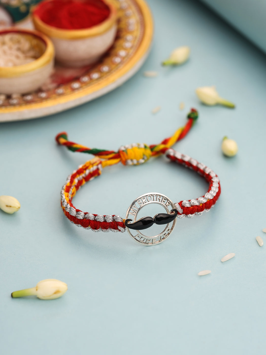 Brotherhood Moustache Rakhi - Kicky & Perky