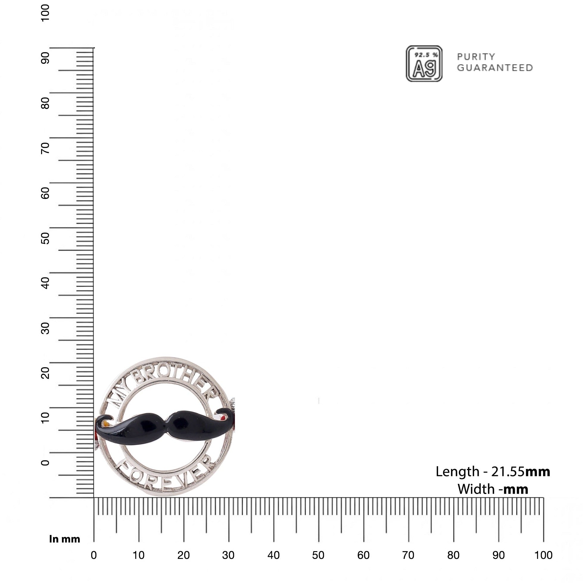 Brotherhood Moustache Rakhi - Kicky & Perky
