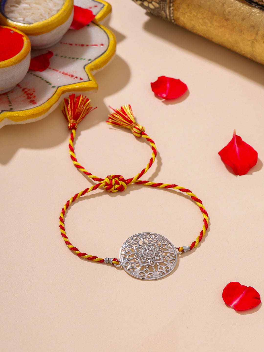 Odisha Filigree Motif 925 Sterling Silver Rakhi
