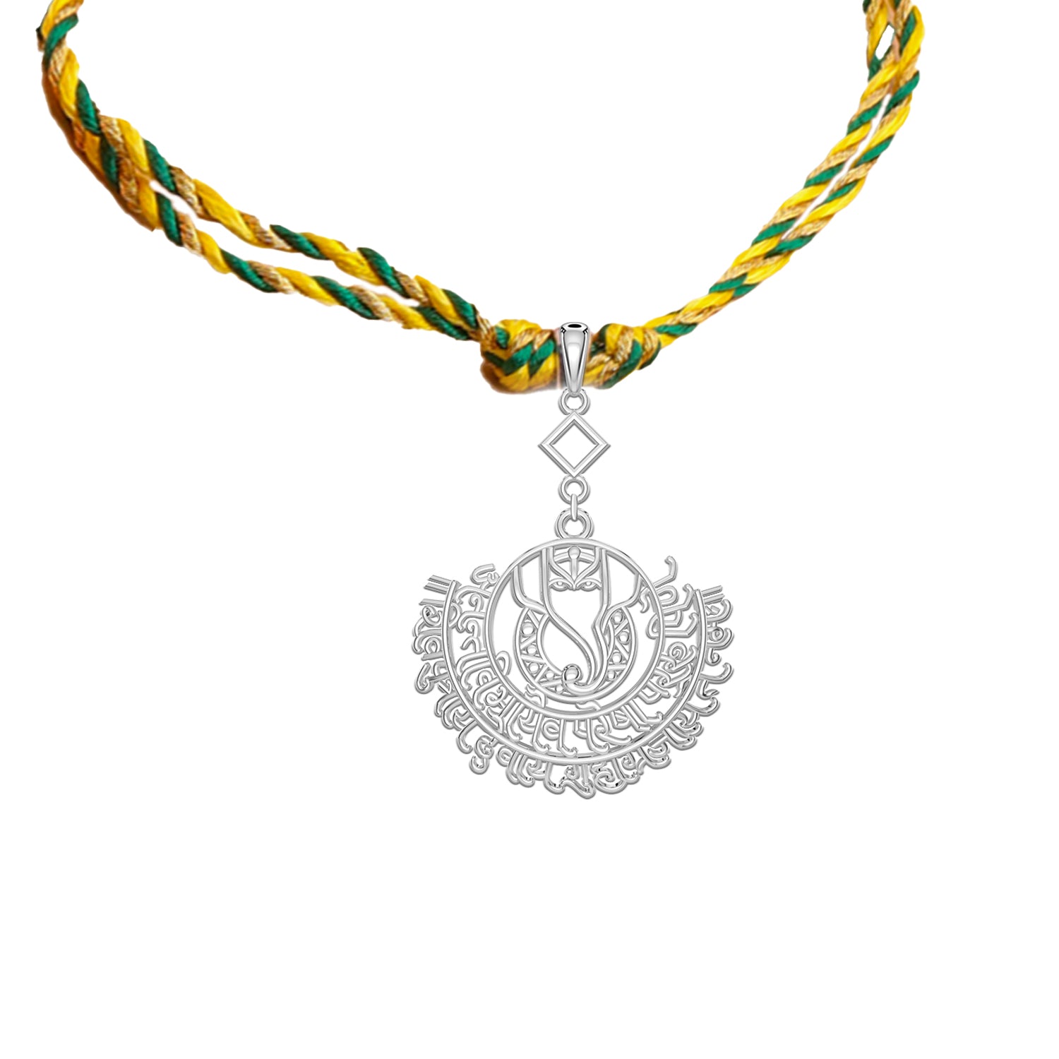 Shree Ganesh Lumba 925 Sterling Silver Rakhi
