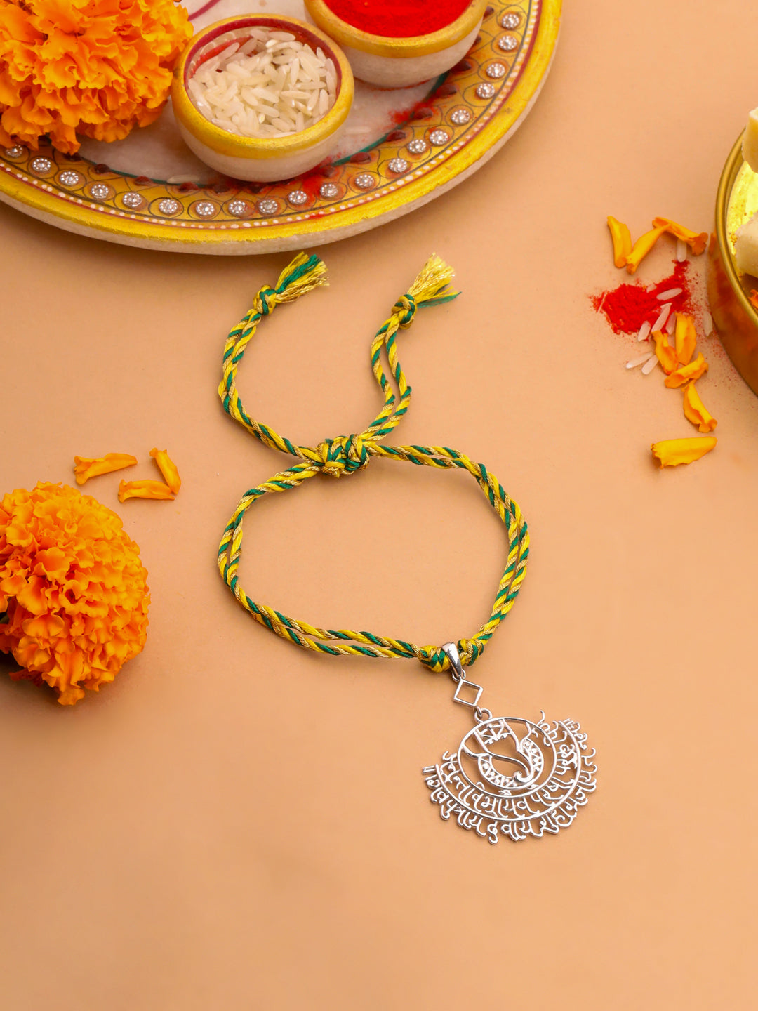 Shree Ganesh Lumba 925 Sterling Silver Rakhi