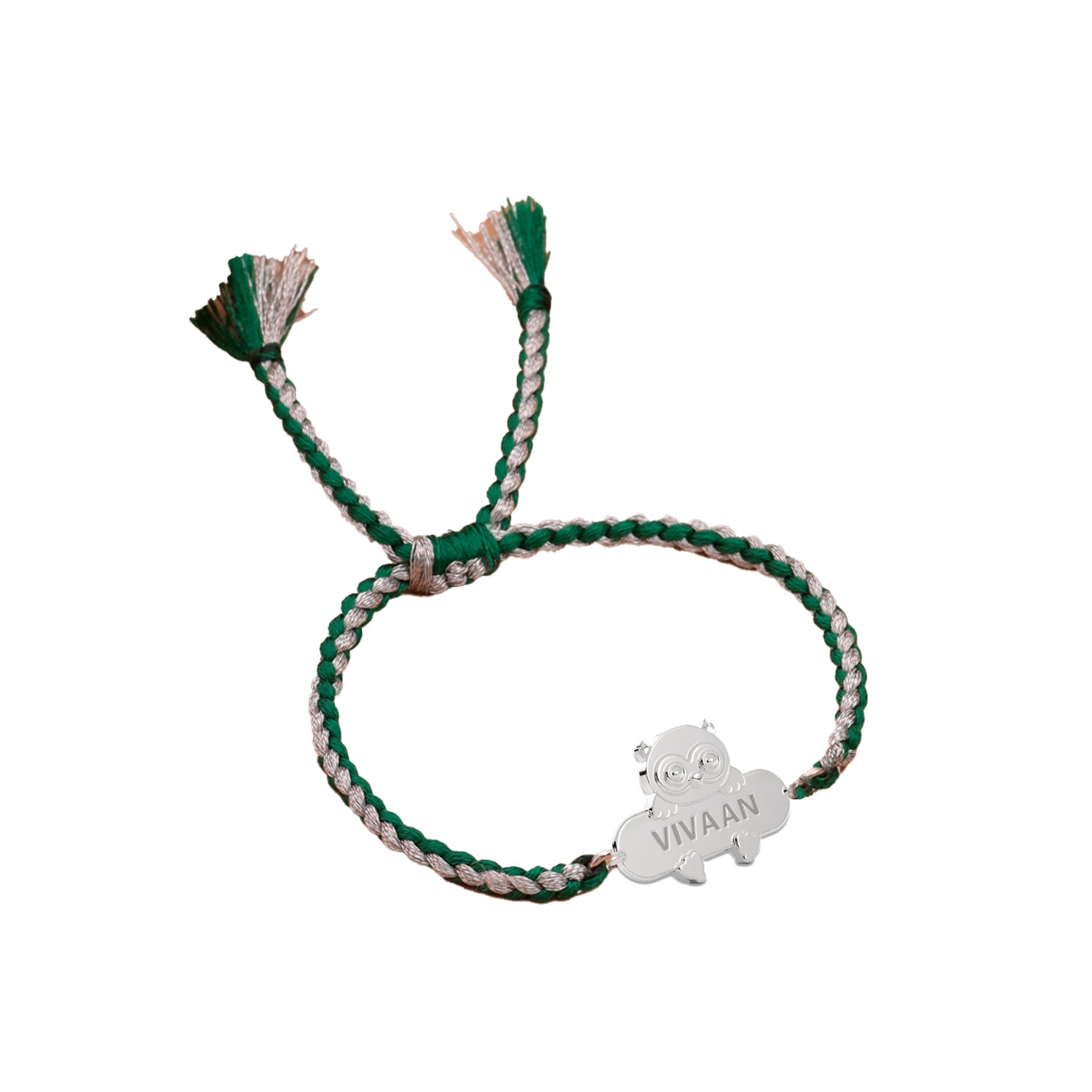 Owl Personalized Kids 925 Sterling Silver Bracelet