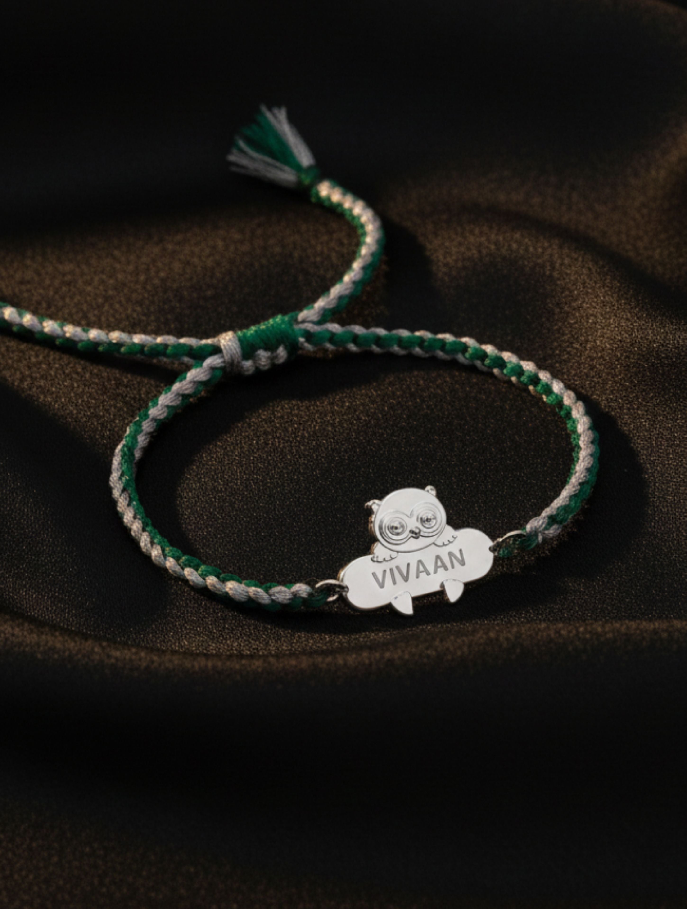 Owl Personalized Kids 925 Sterling Silver Bracelet