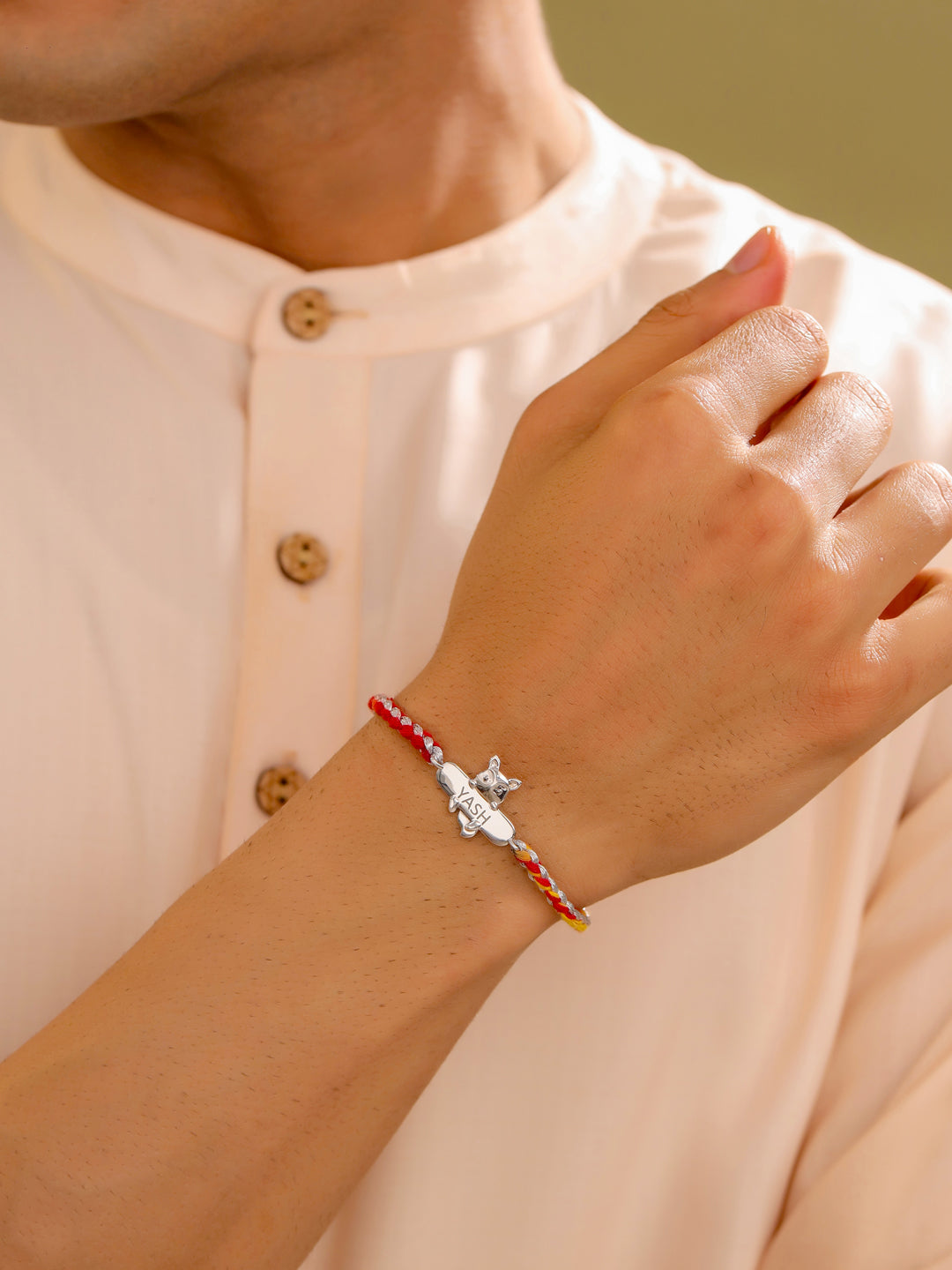 Baby Fox Personalized Kids 925 Sterling Silver Bracelet