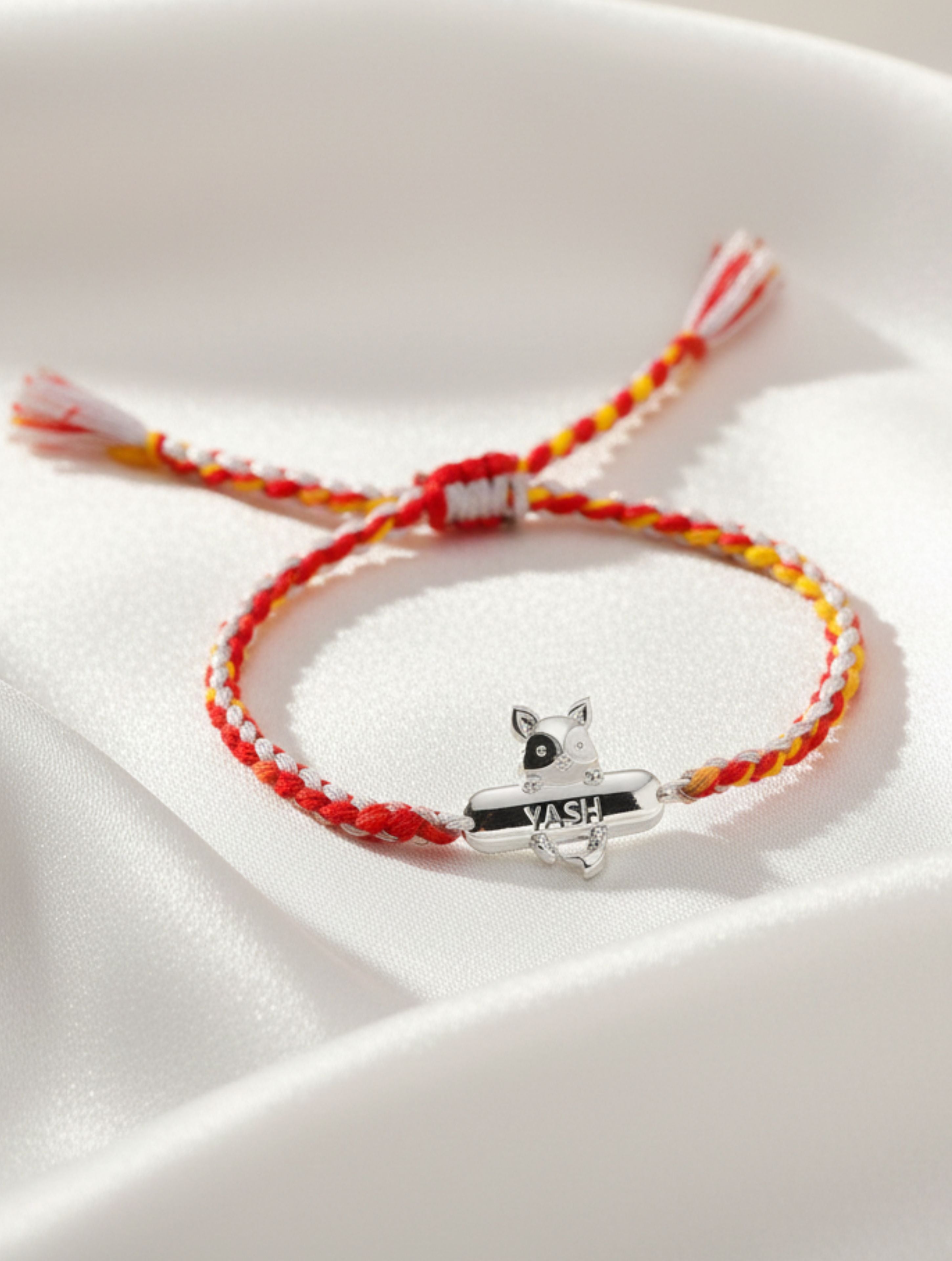 Baby Fox Personalized Kids 925 Sterling Silver Bracelet