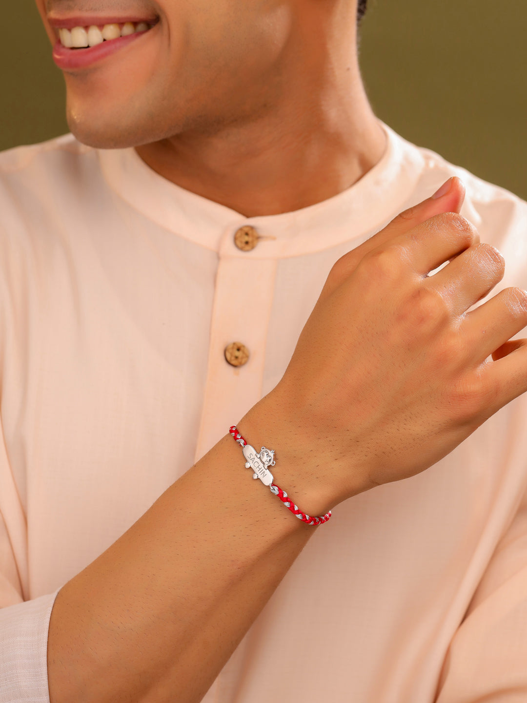 Baby Monkey Personalized Kids 925 Silver Bracelet