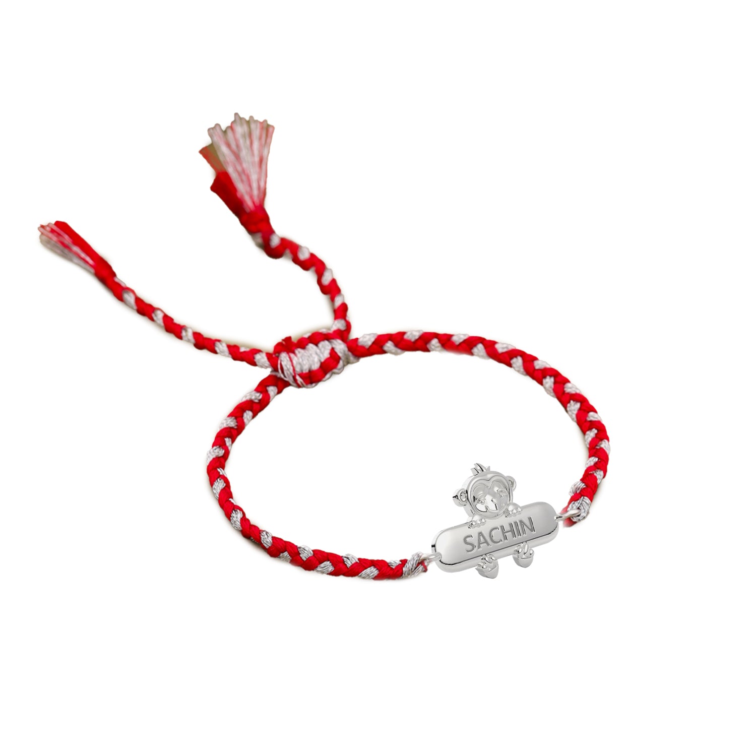 Baby Monkey Personalized Kids 925 Silver Bracelet