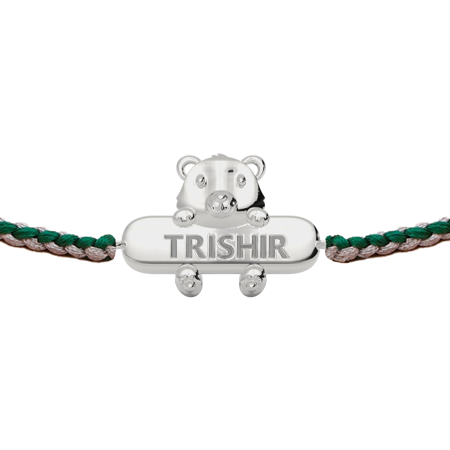 Baby Bear Personalized Kids 925 Silver Bracelet