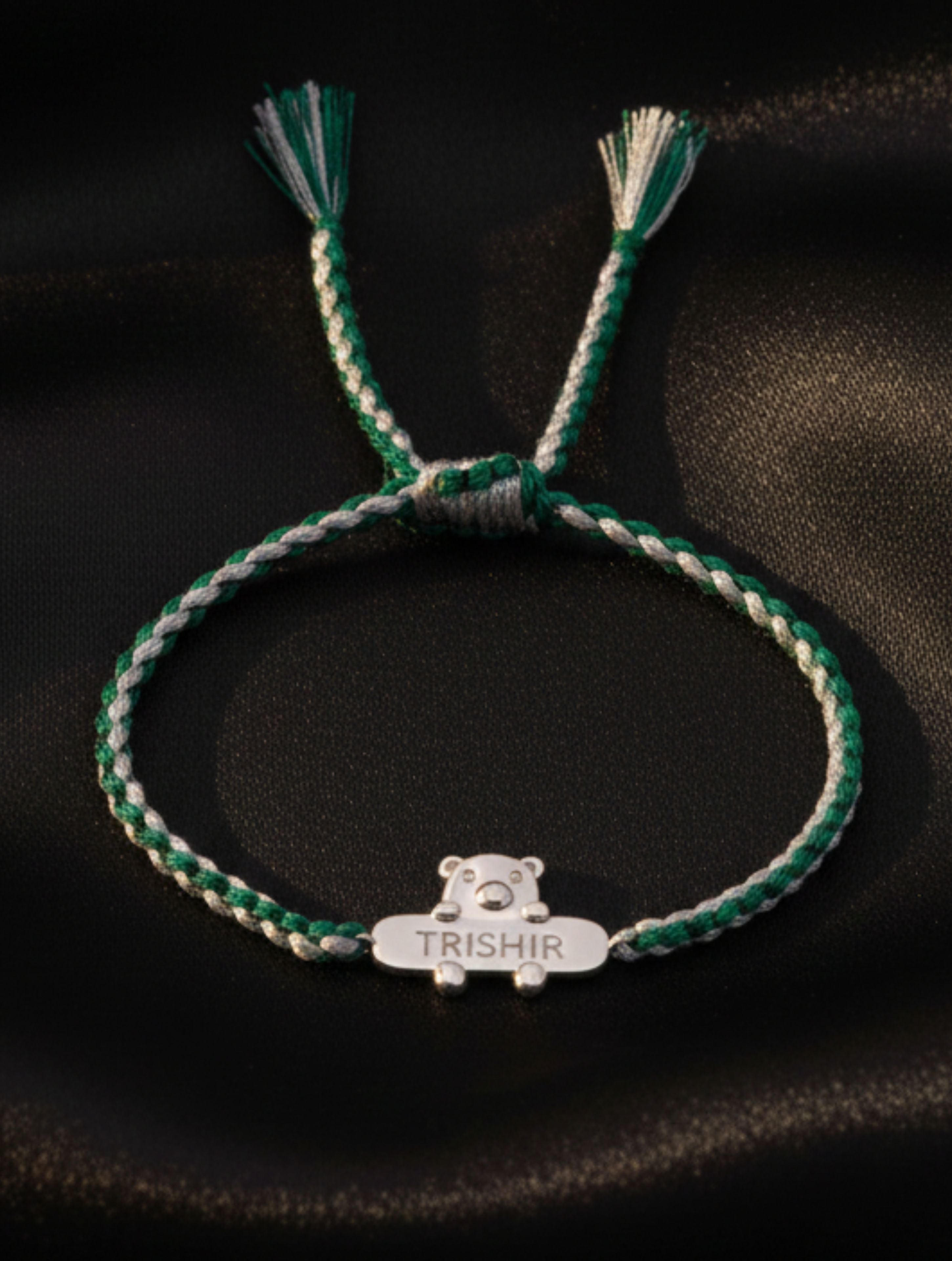 Baby Bear Personalized Kids 925 Silver Bracelet