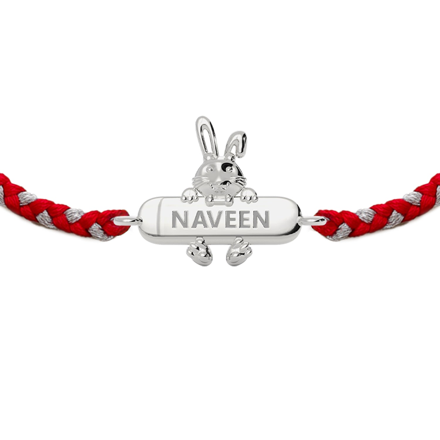 Baby Rabbit Personalized Kids 925 Silver Bracelet