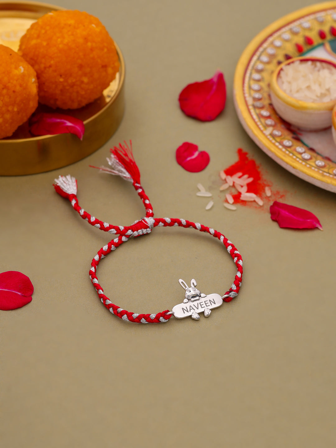 Baby Rabbit Personalized Kids 925 Silver Bracelet