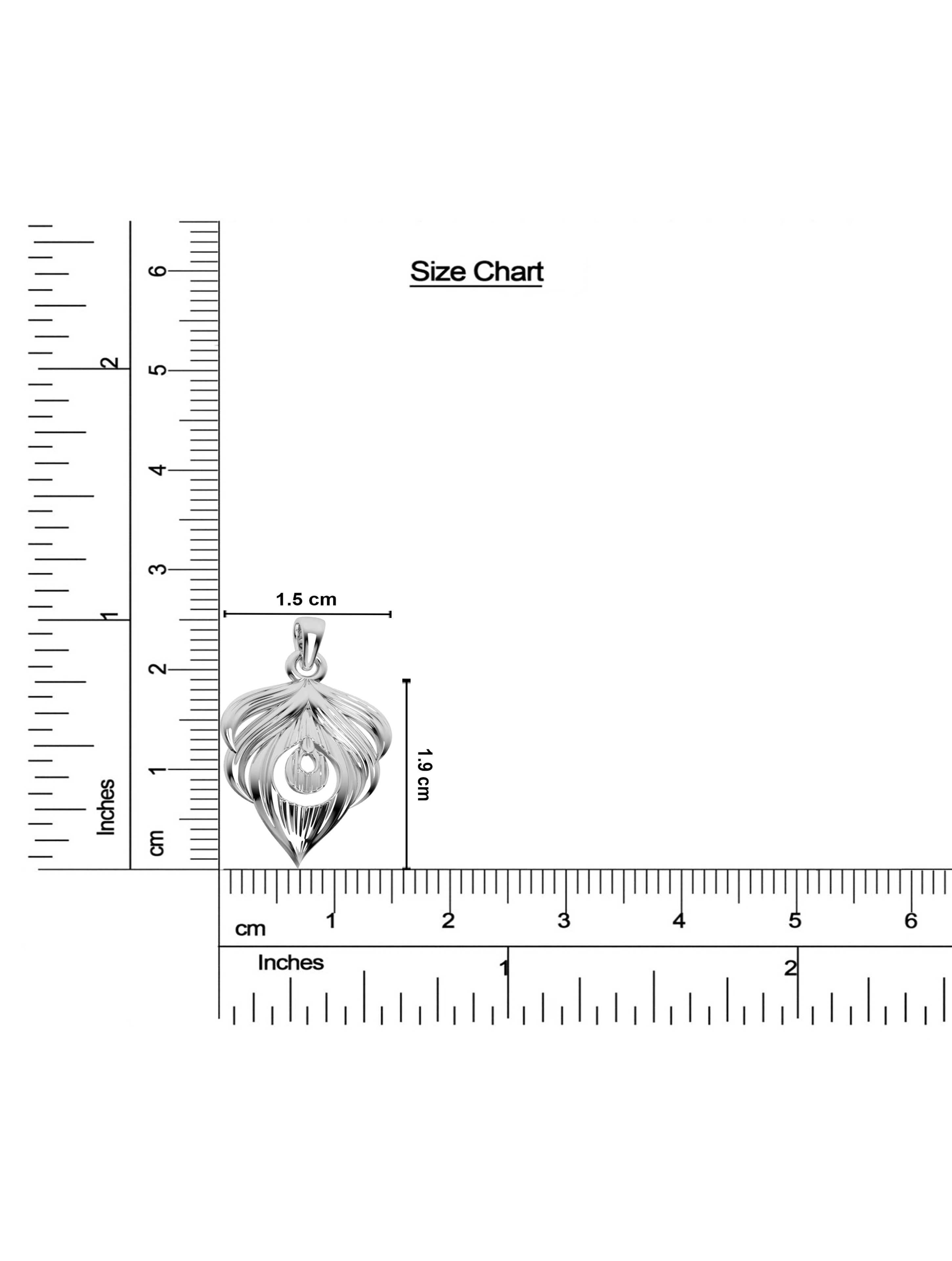 Silver Peacock Feather Lumba Rakhi