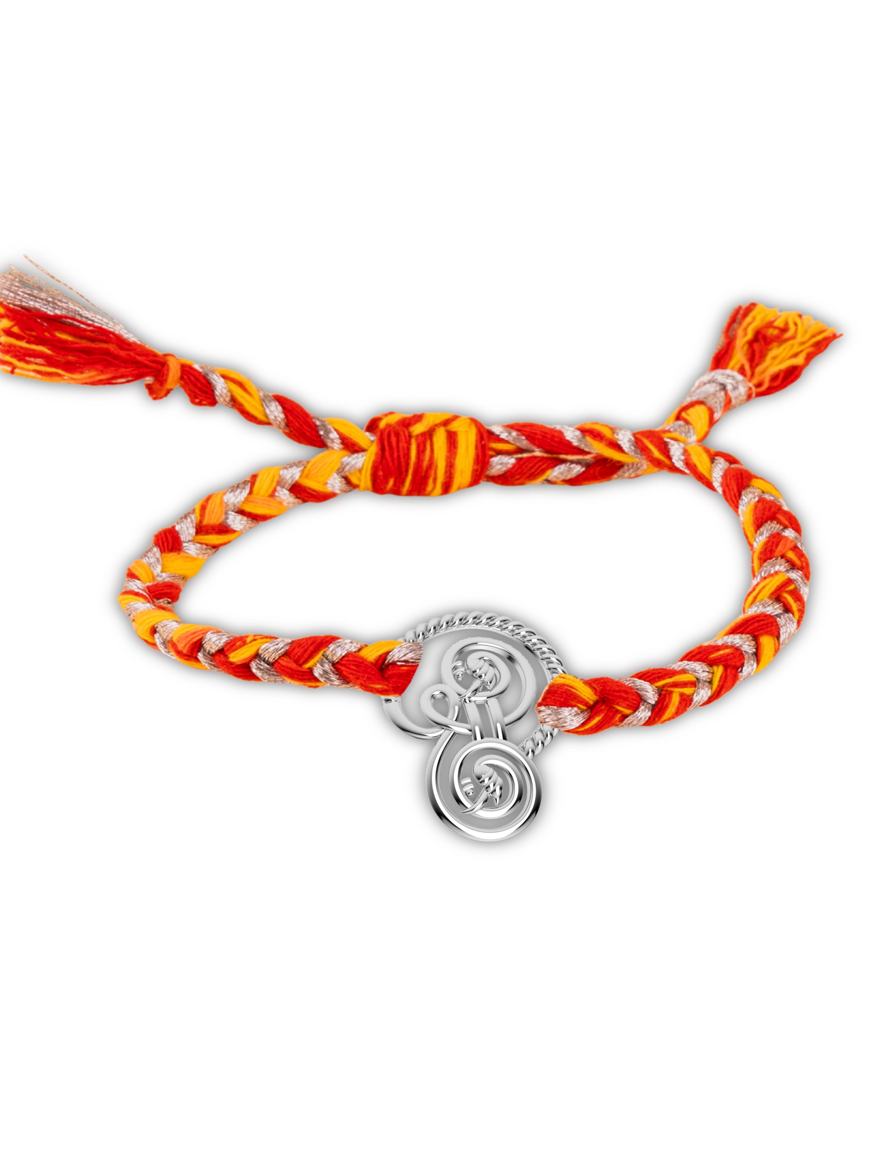 Silver Sri Ganesh Shankh Rakhi
