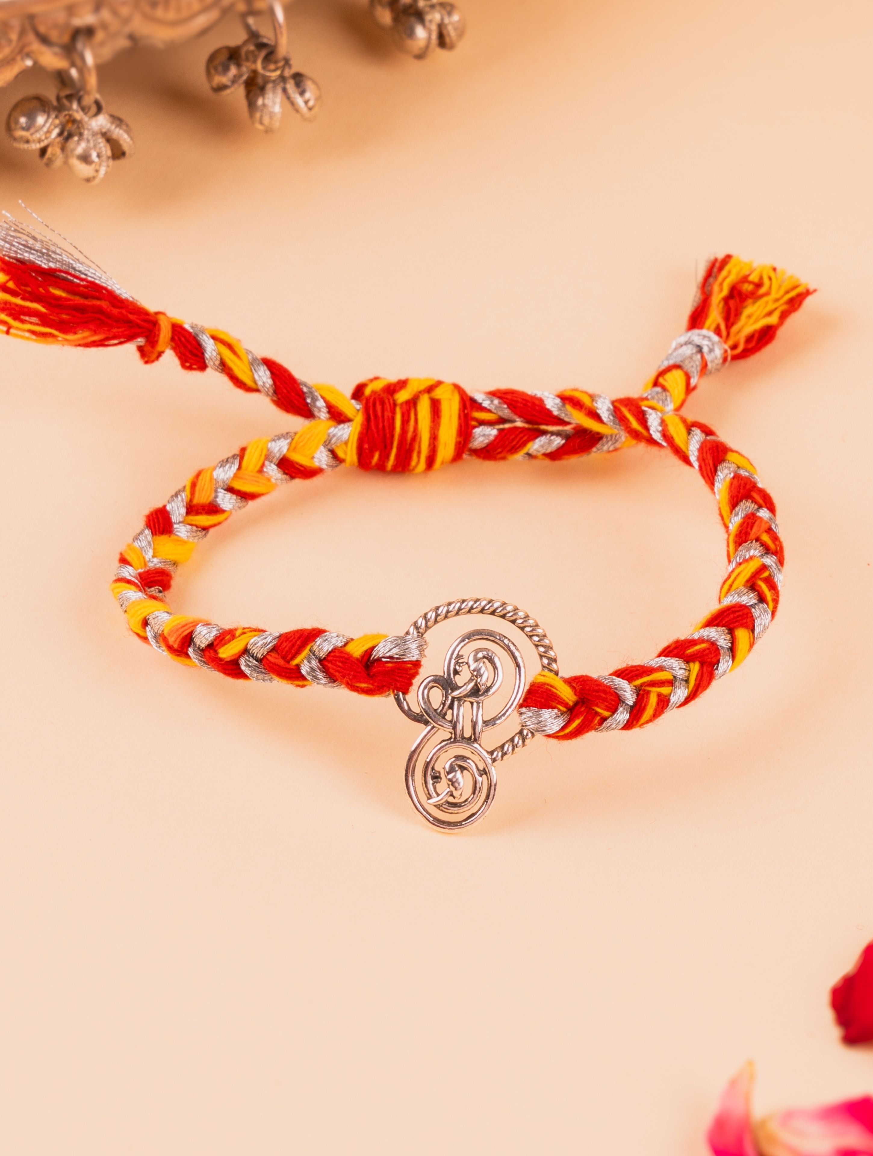 Silver Sri Ganesh Shankh Rakhi