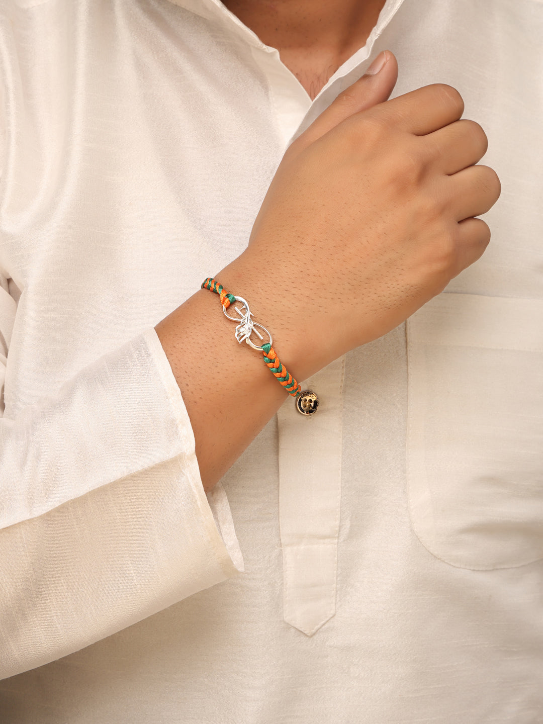 Silver Krishna Leela Rakhi