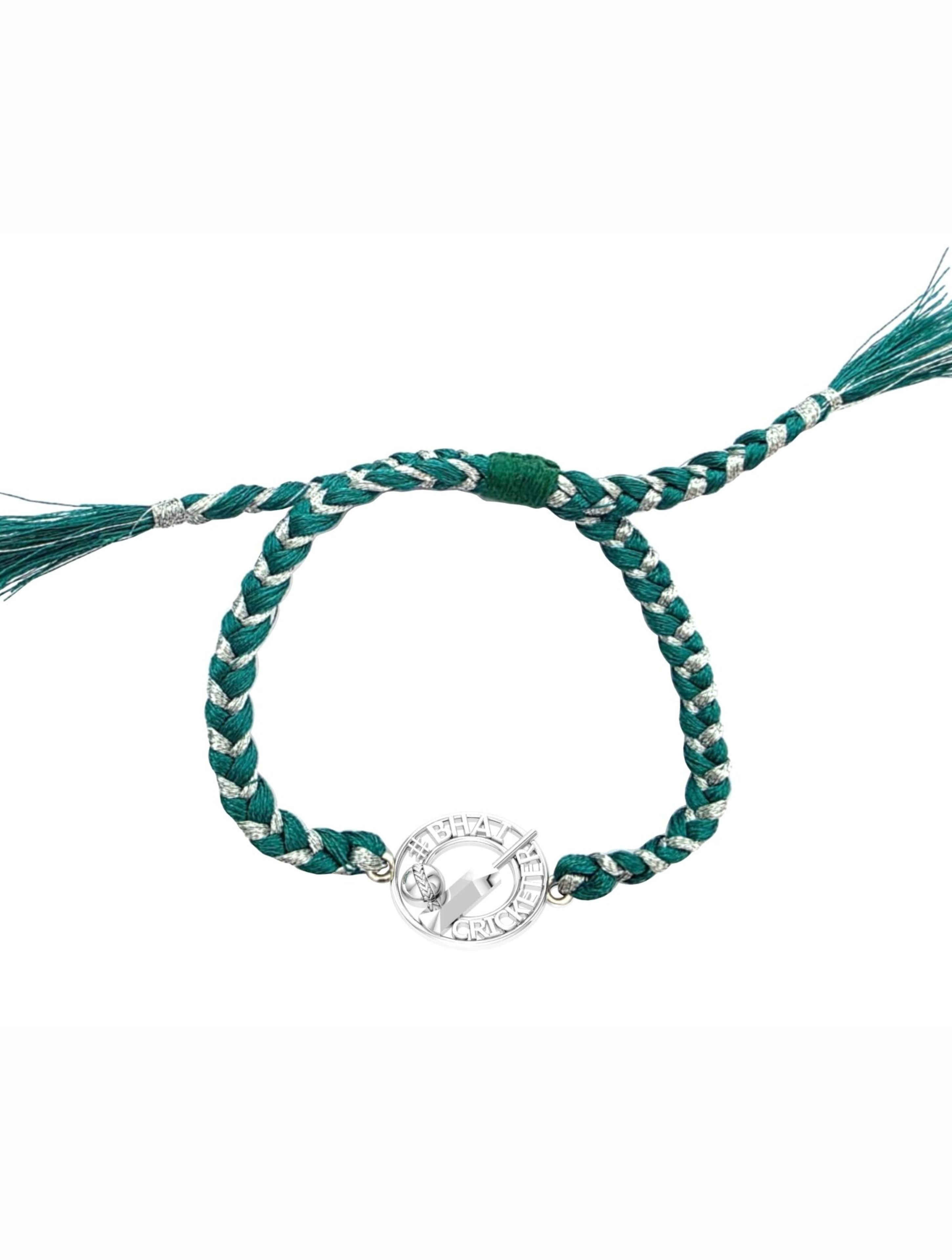 Silver O Cricketer Rakhi