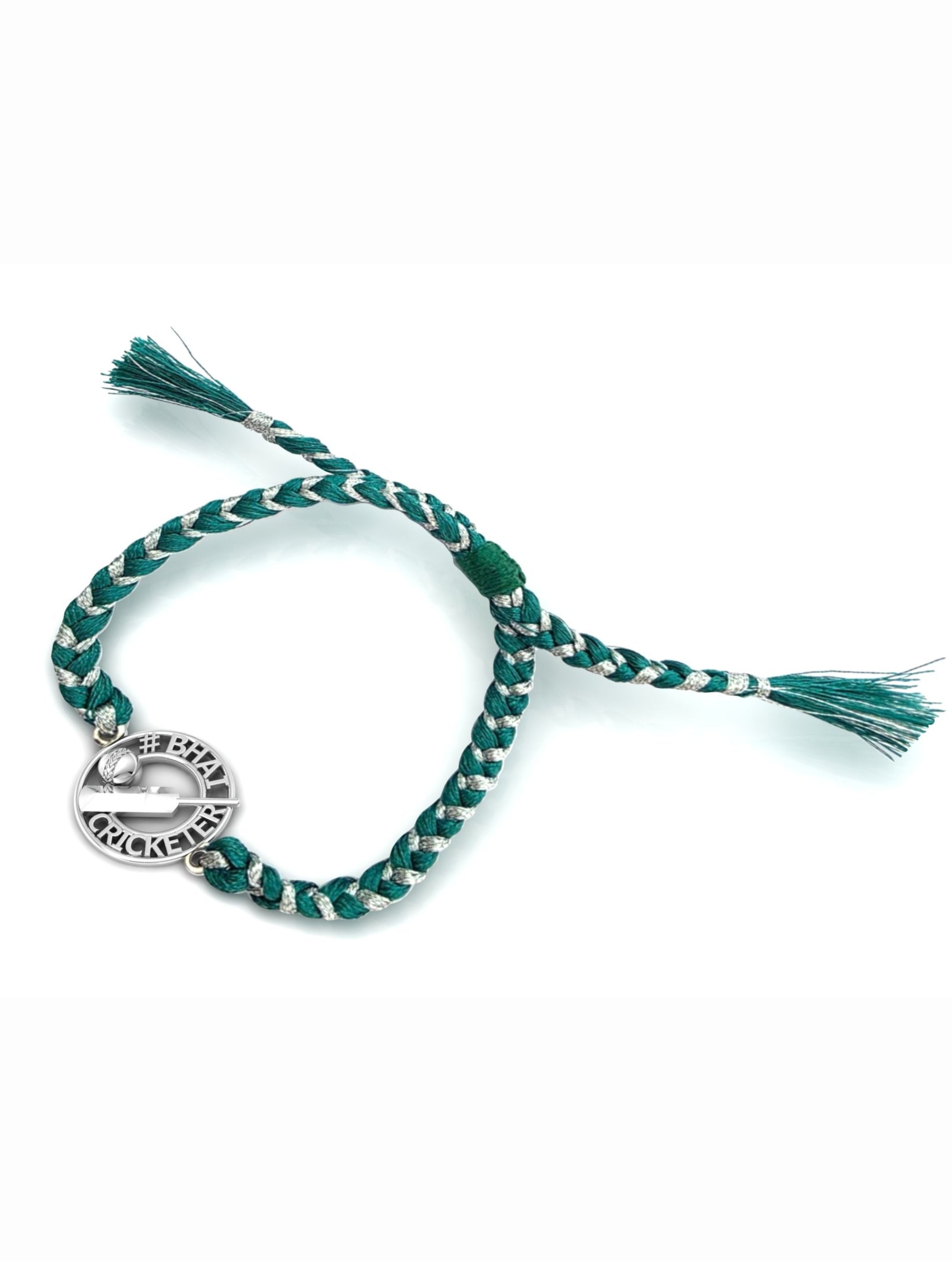 Silver O Cricketer Rakhi