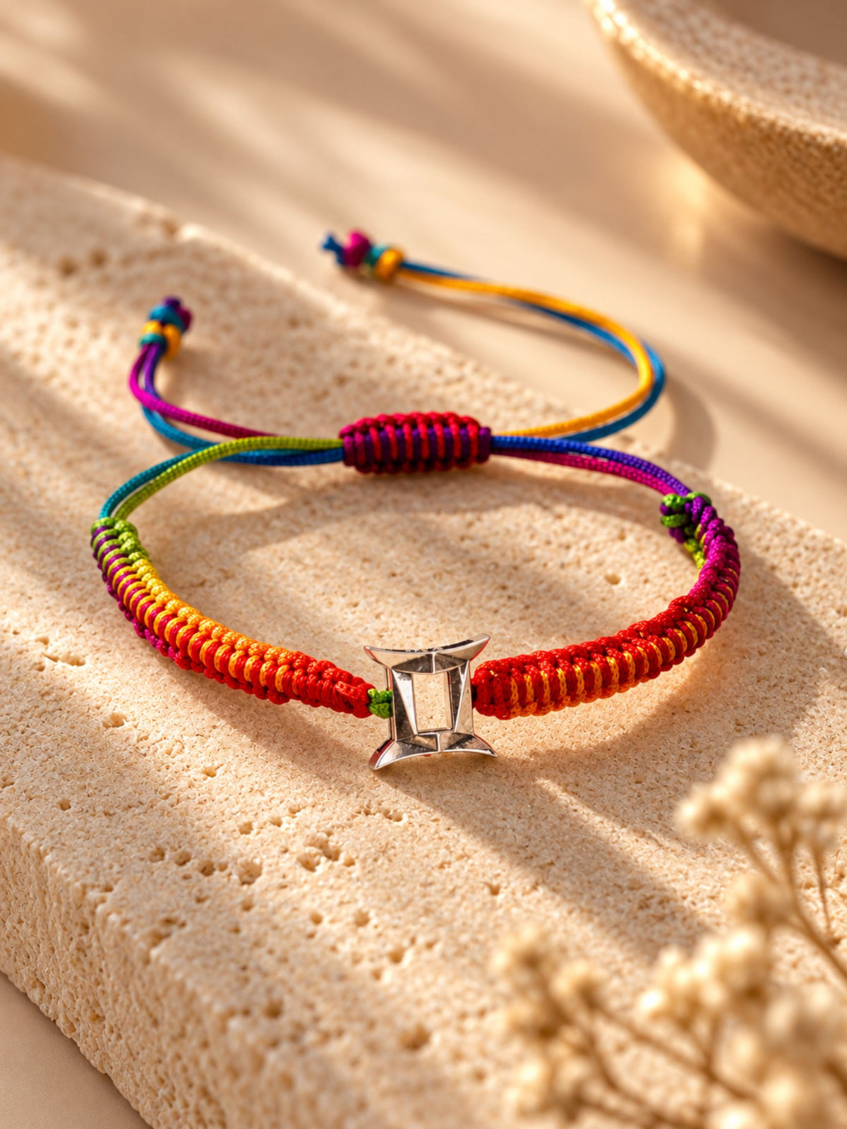 Silver Gemini Bracelet For Men