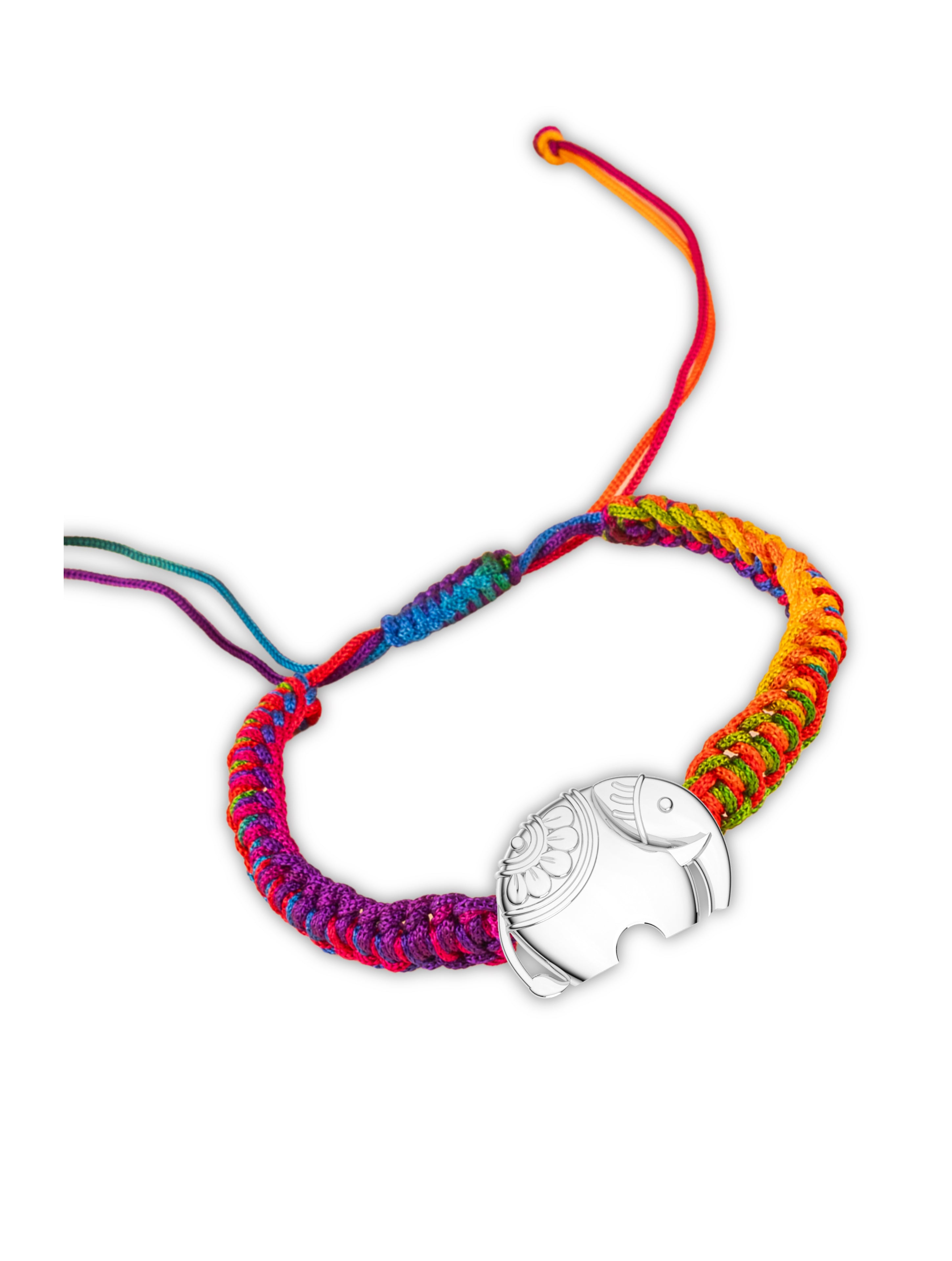 Silver Little Elephant Rakhi