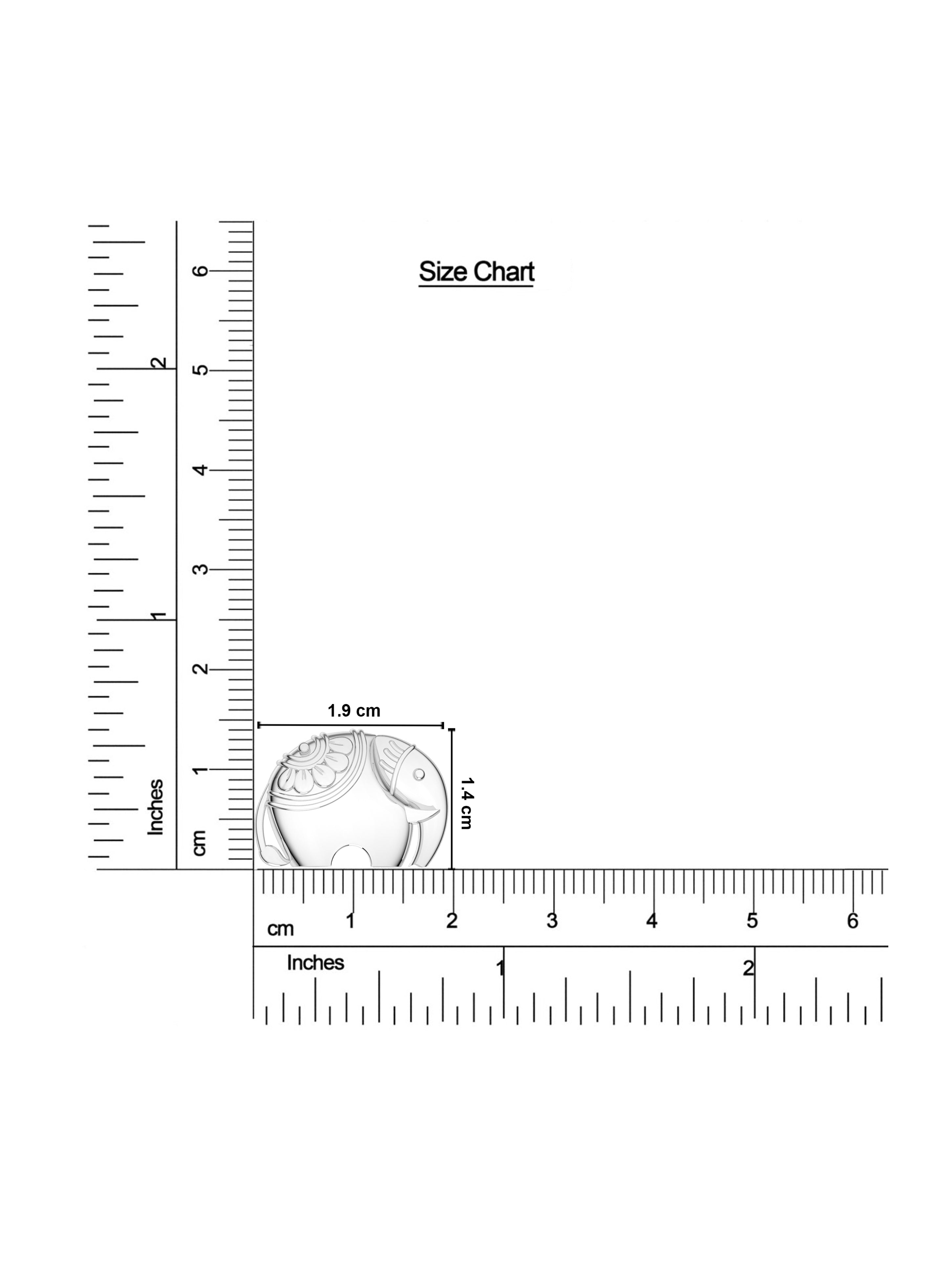 Silver Little Elephant Rakhi