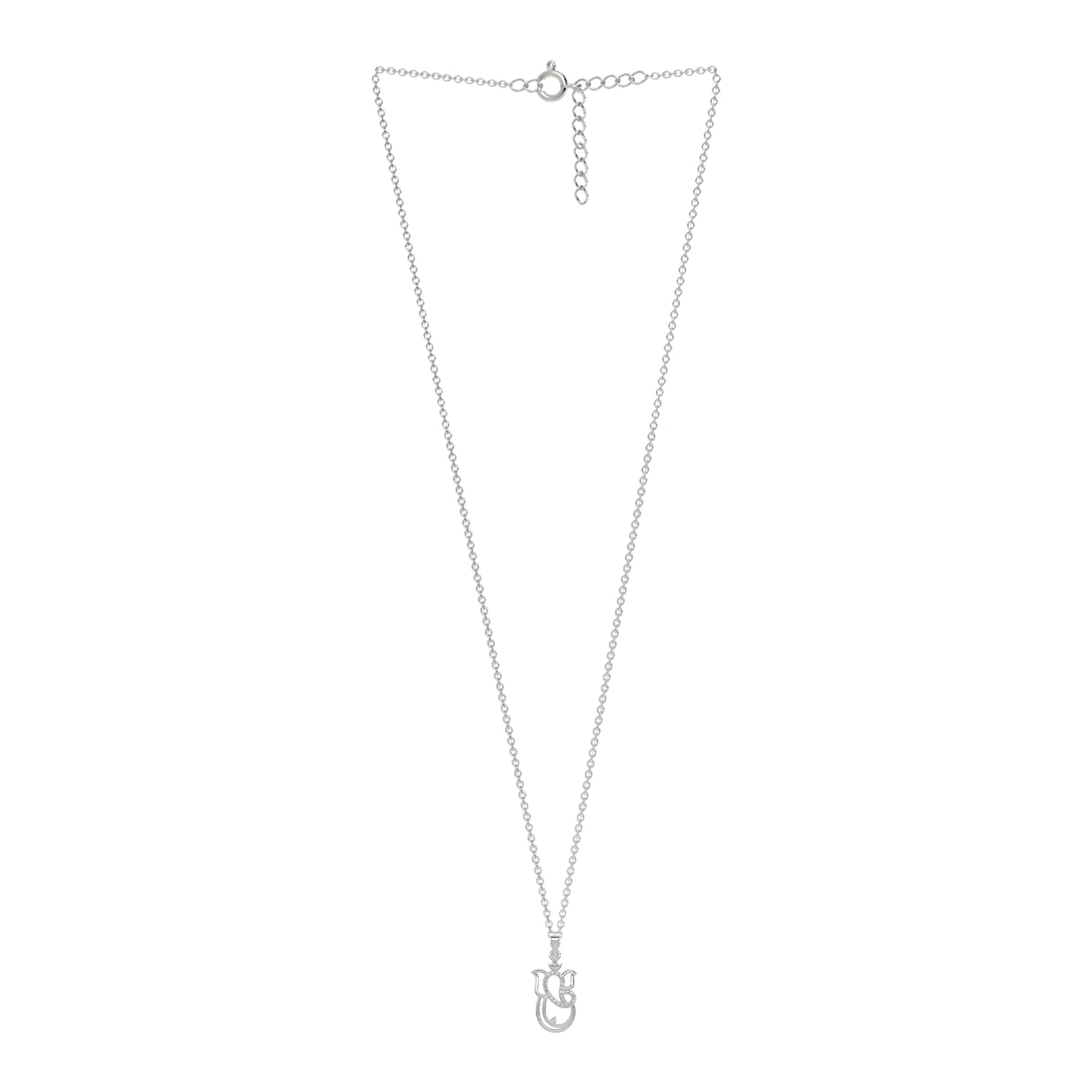 Ganesha Blessings Silver Convertible Rakhi Pendant