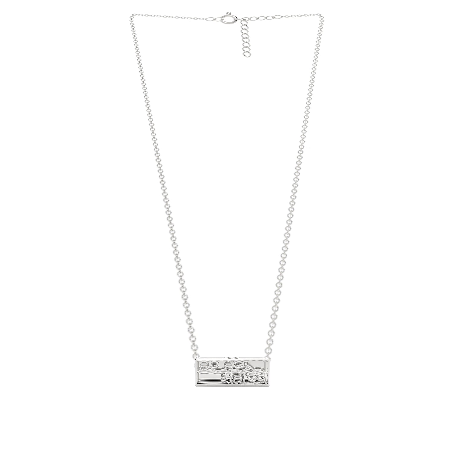 Silver Chain with Shiva Pendant – Convertible Rakhi Pendant