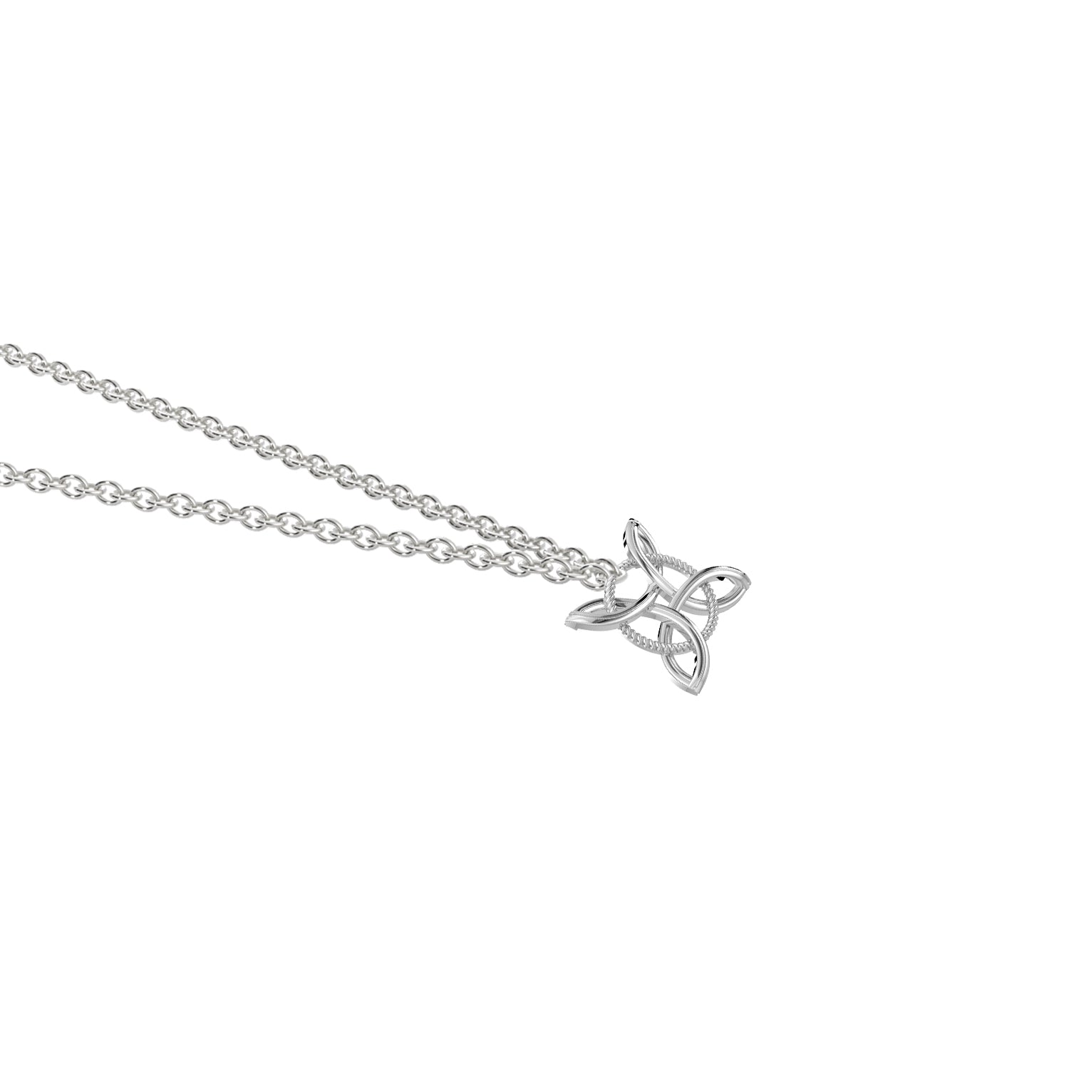 Clover Silver Convertible Rakhi Pendant