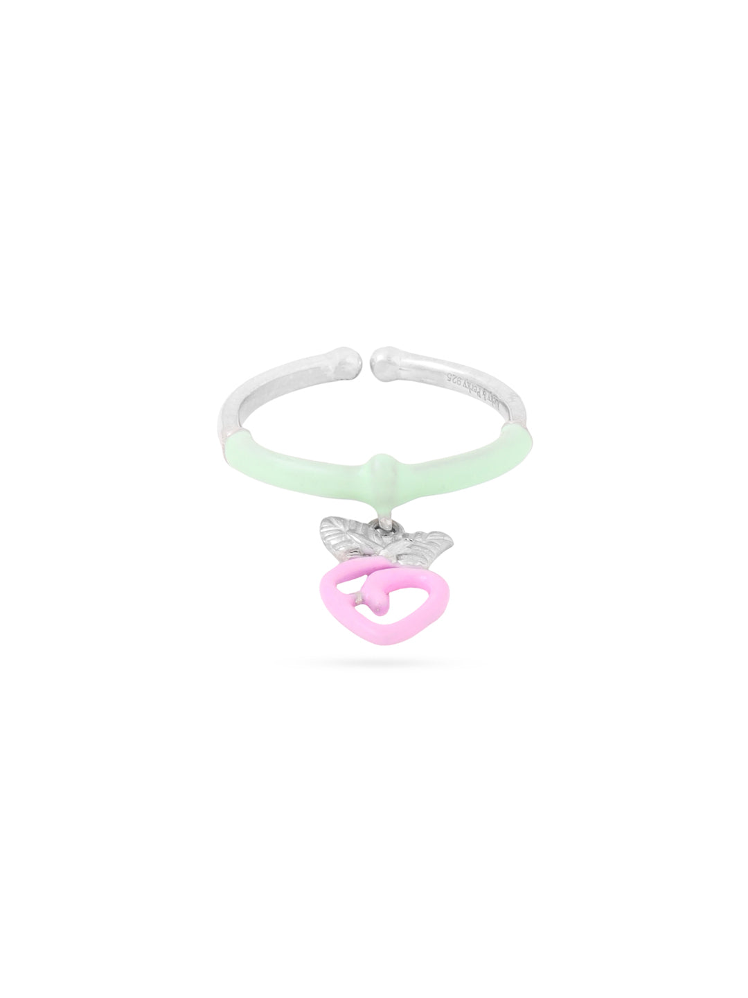 Rhodinierter Charm-Ring aus der Corolla-Kollektion mit Sommerfrüchten