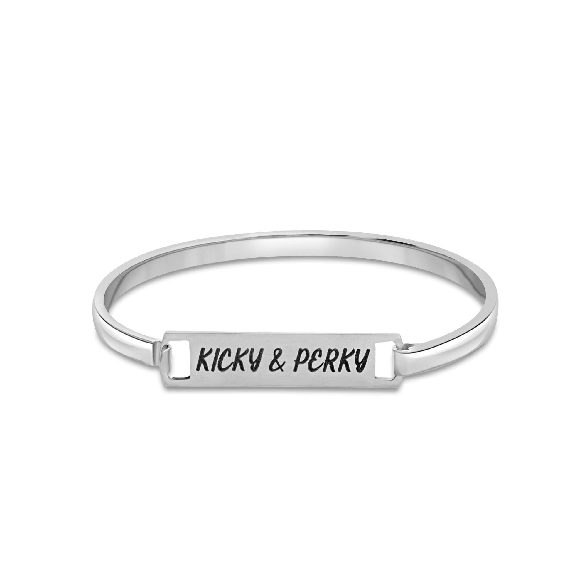 Real Rhodium Plating Personalized Name Love Elysian 925 Sterling Silver Bracelet For Women