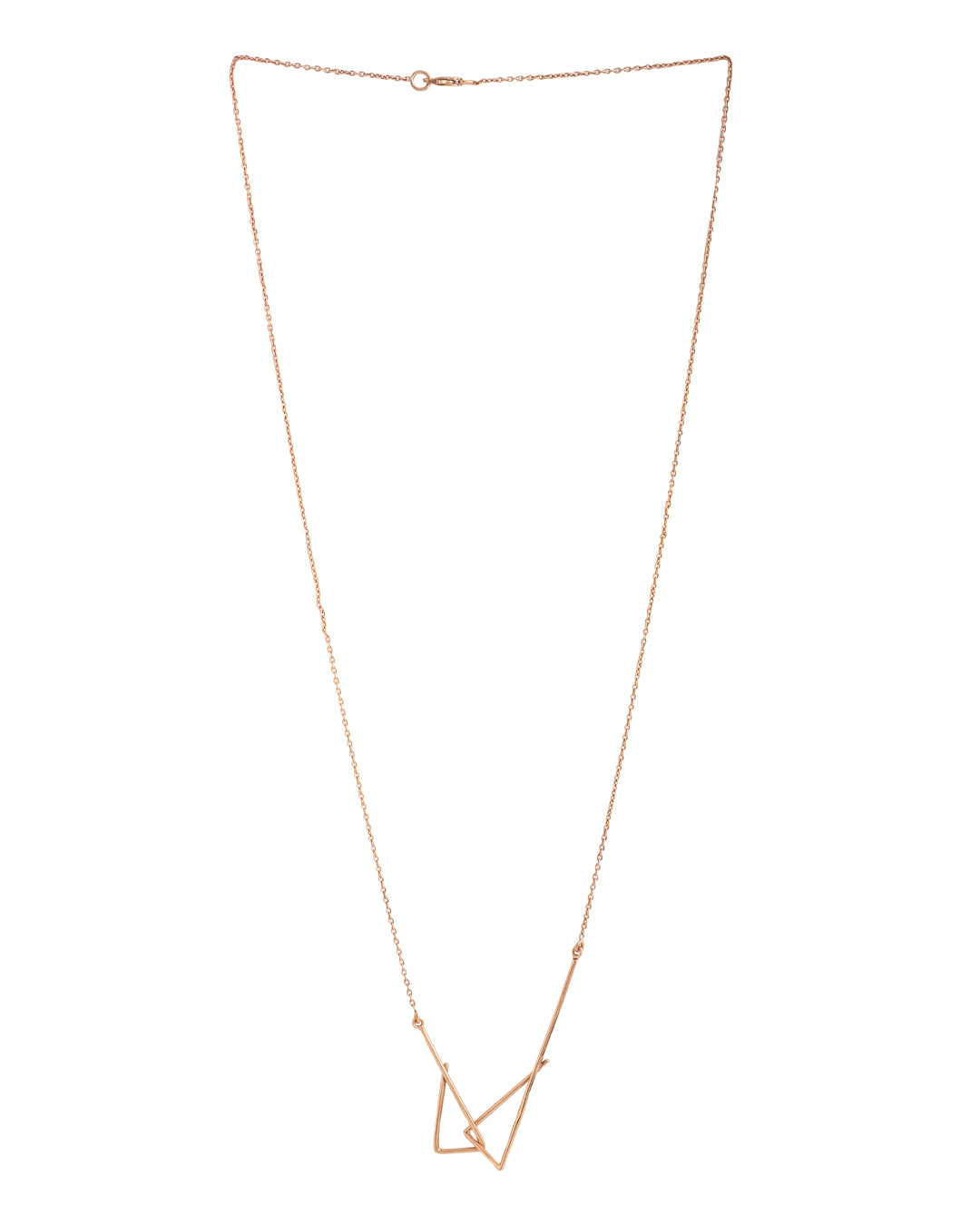 Rose Gold Plating Geometric Circular Elysian 925 Sterling Silver Necklace For Women