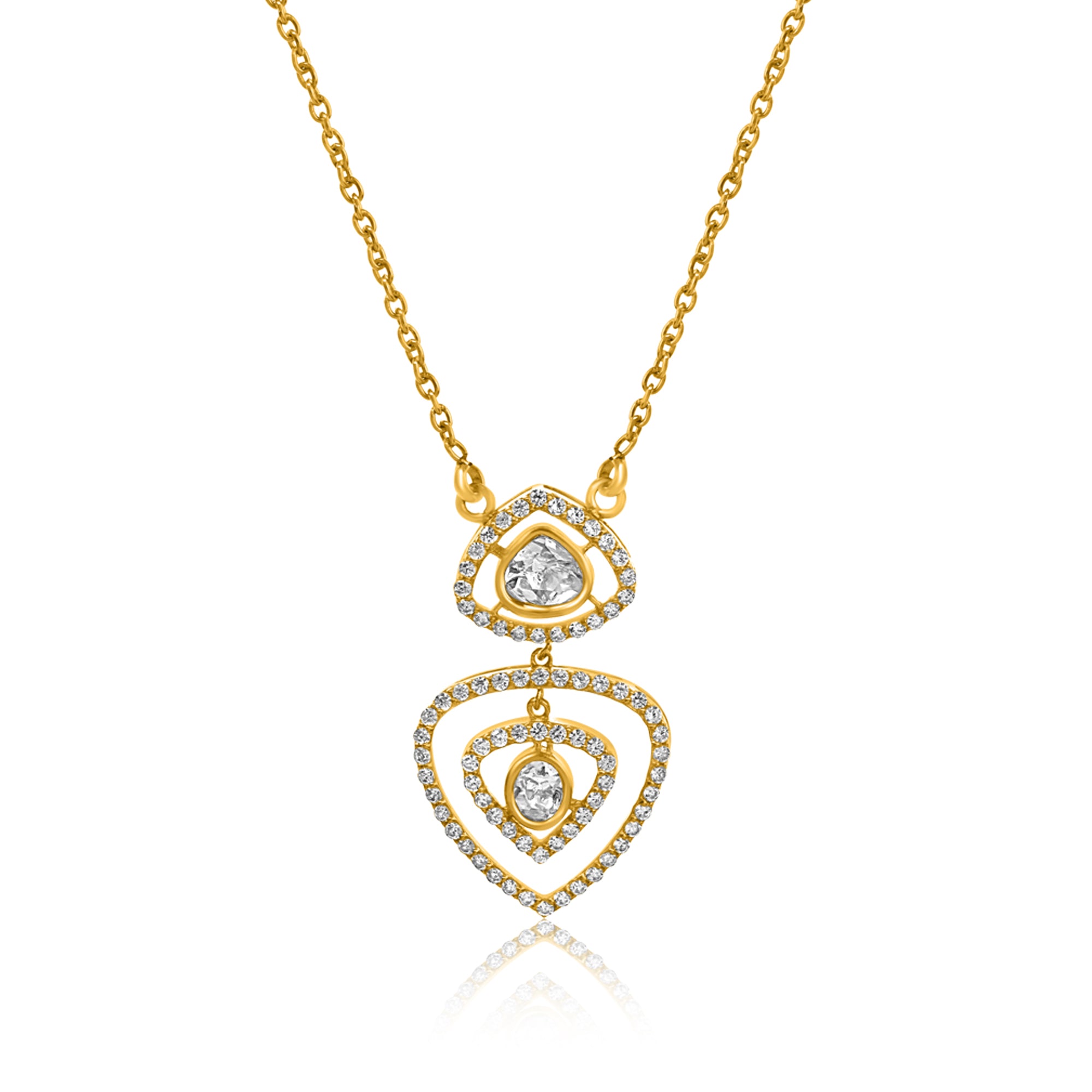 Love and Nature Elysian 24K Gold Plating 925 Sterling Silver Pendant For Women