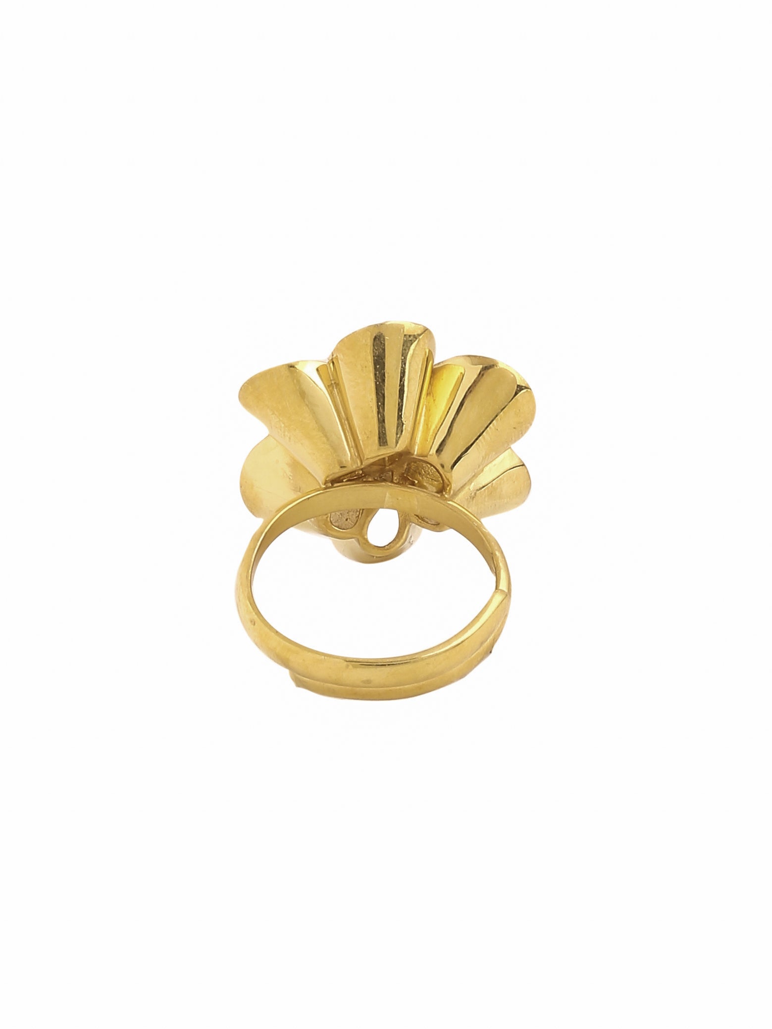 24K Gold Plating Love Blossoms Elysian 925 Sterling Silver Ring For Women