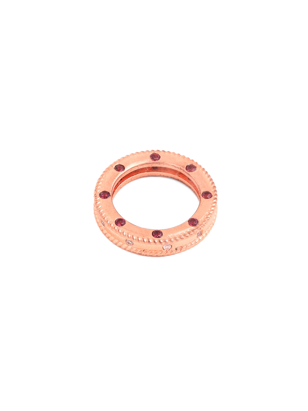 Rose Gold Passionate Diamond Elysian 925 Sterling Silver Ring Pendant For Women