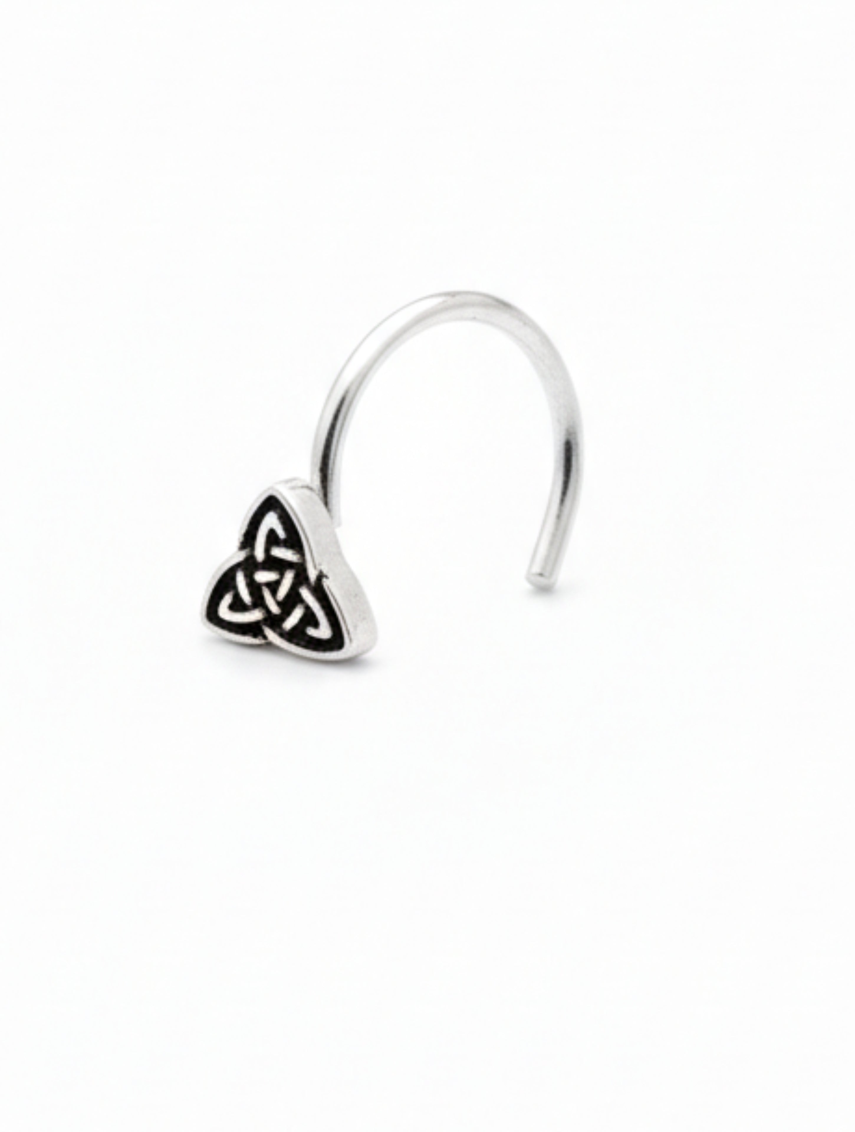Triquetra Knot 925 Sterling Silver Nose Pin
