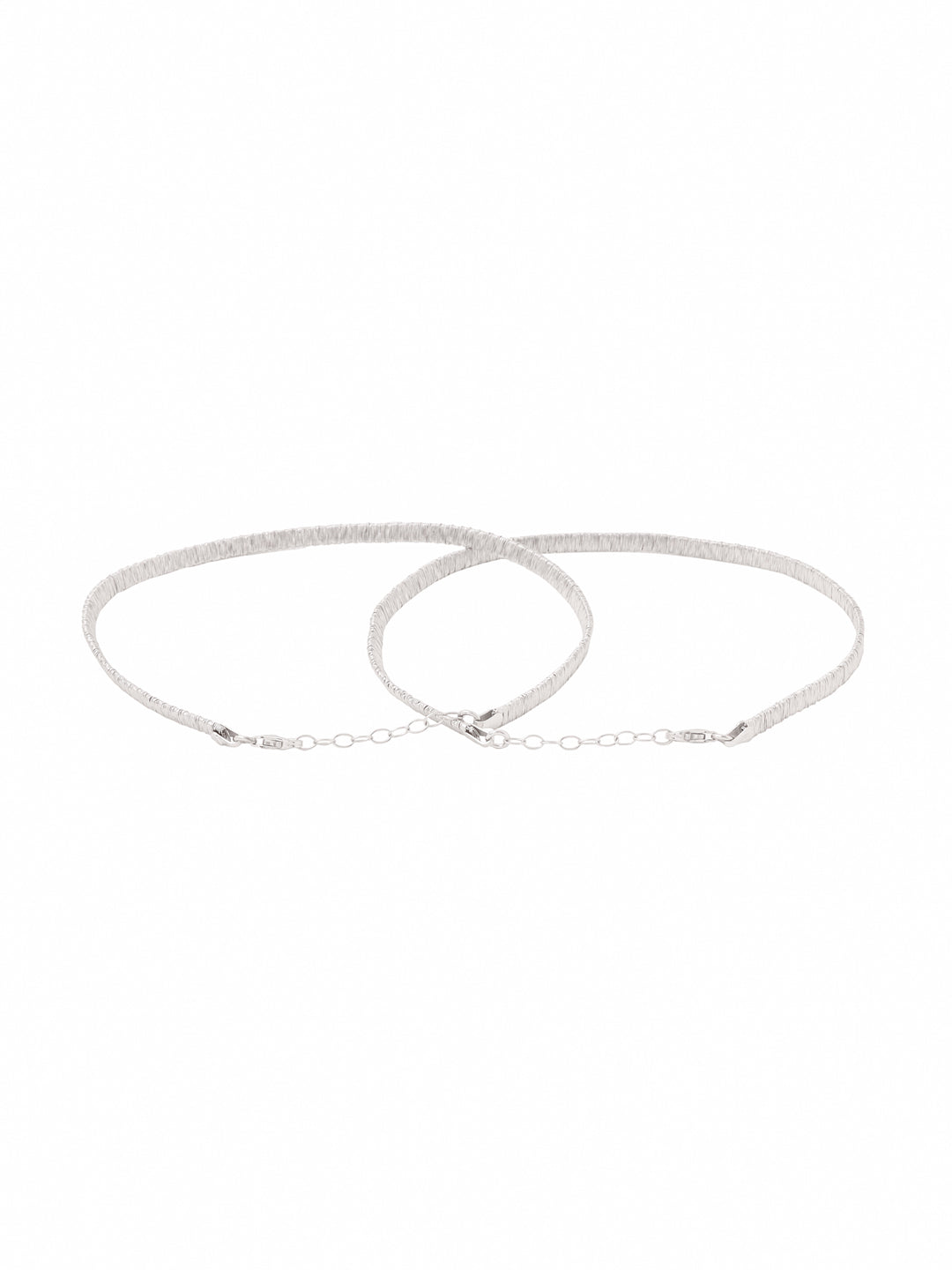 Silver Strip Anklet