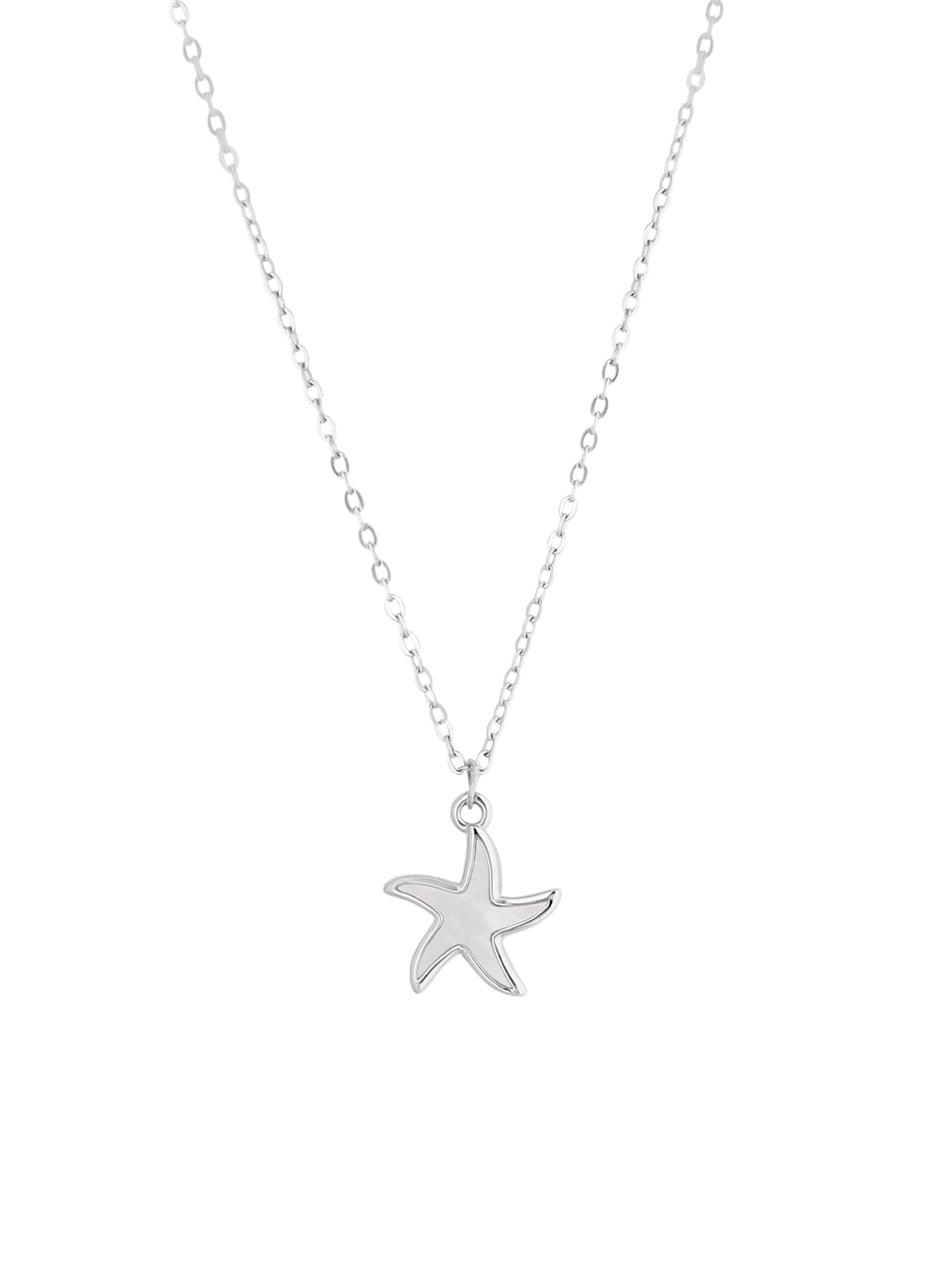 Silver Star Mother Of Pearl Pendant