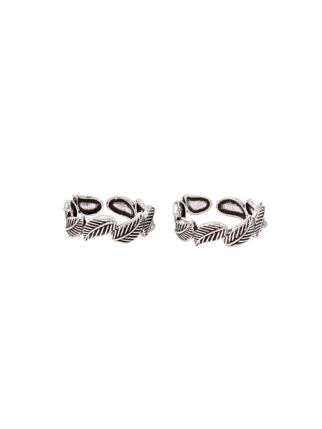 Interwoven Leaves Toe Ring