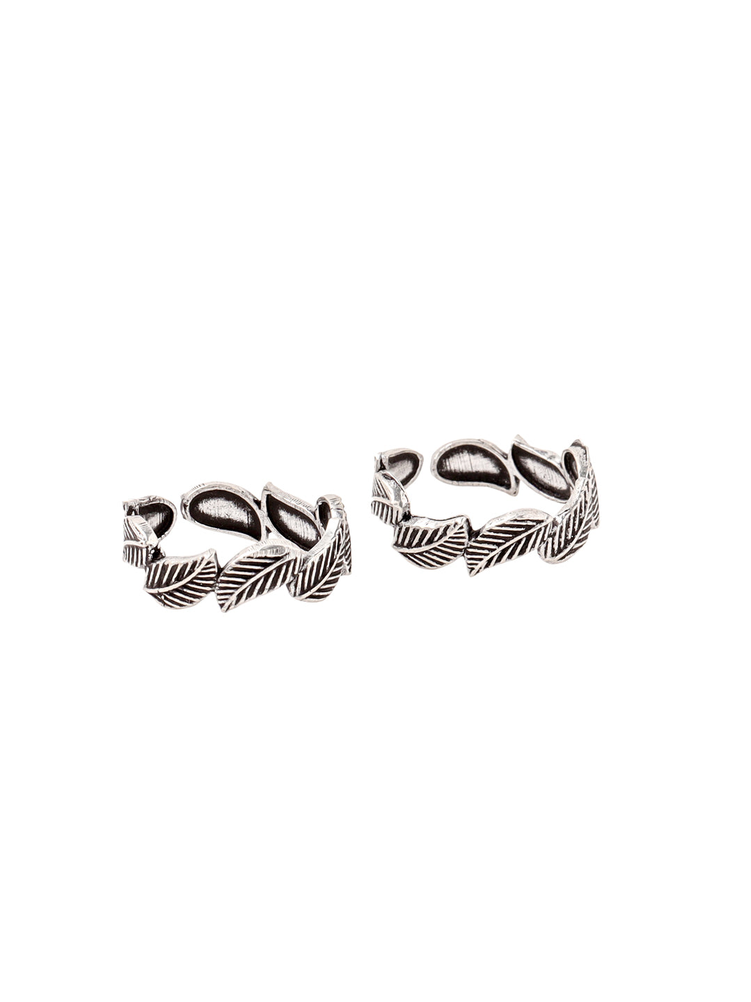Interwoven Leaves Toe Ring