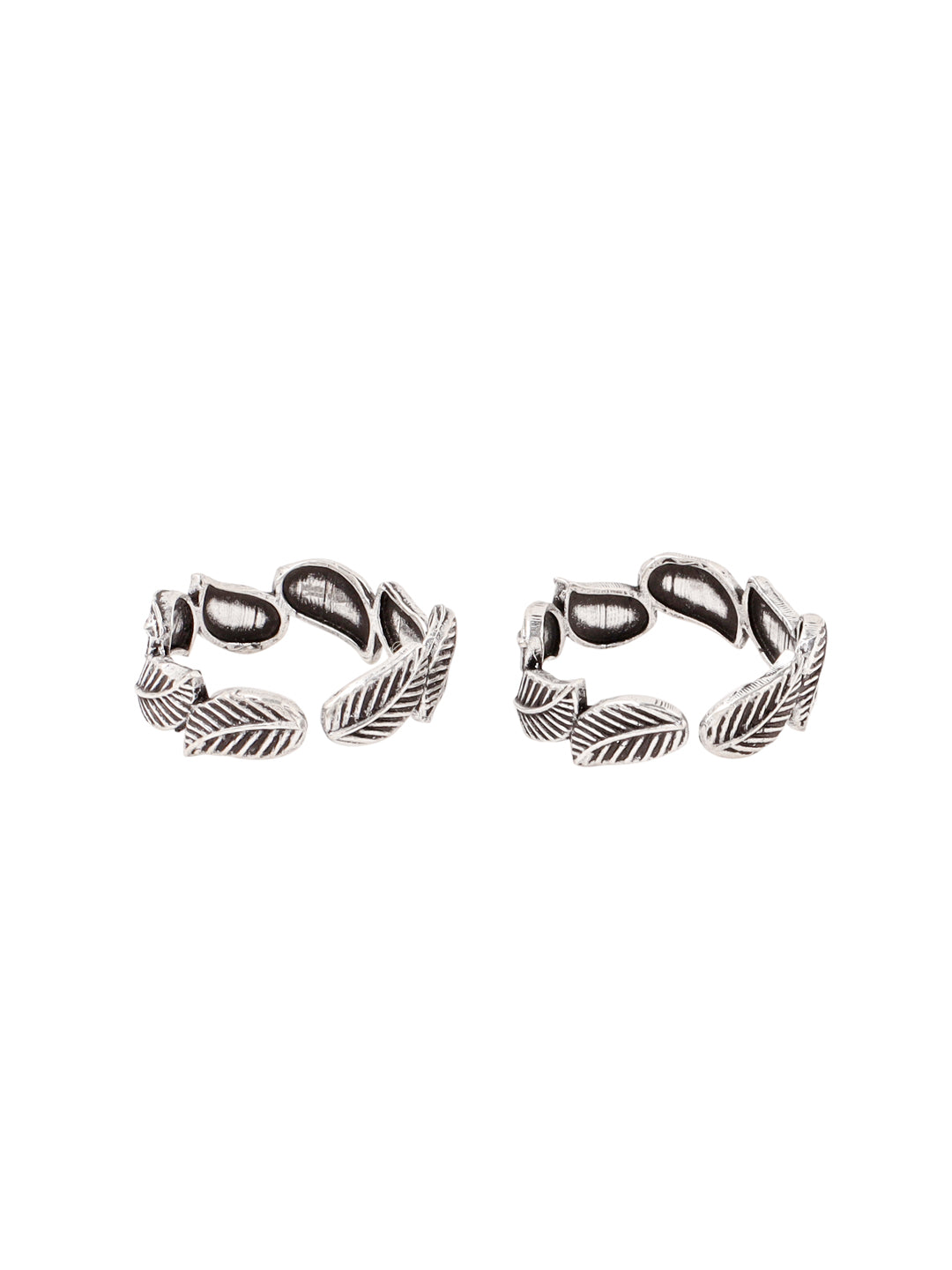 Interwoven Leaves Toe Ring