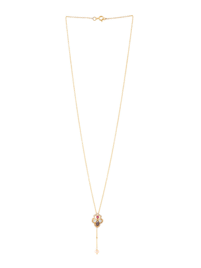 Floral Mughal-Inspired Wedding Pendant - Kicky & Perky