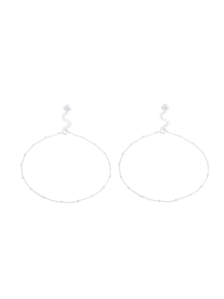 Sterling Silver Metal Bead Anklet - Kicky & Perky