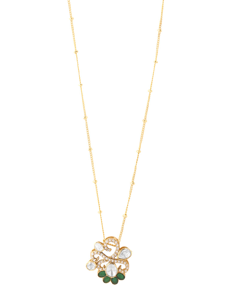 Stunning Gold-Plated Wedding Pendant - Kicky & Perky