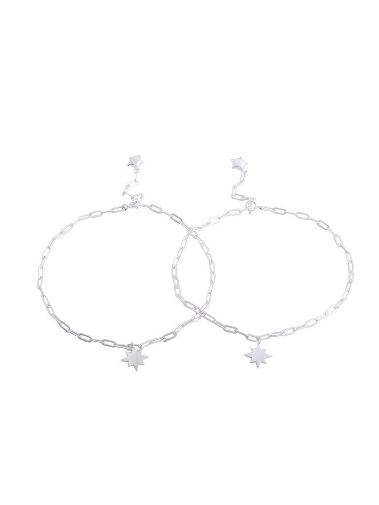 Lone Star Sterling Silver Anklet - Kicky & Perky
