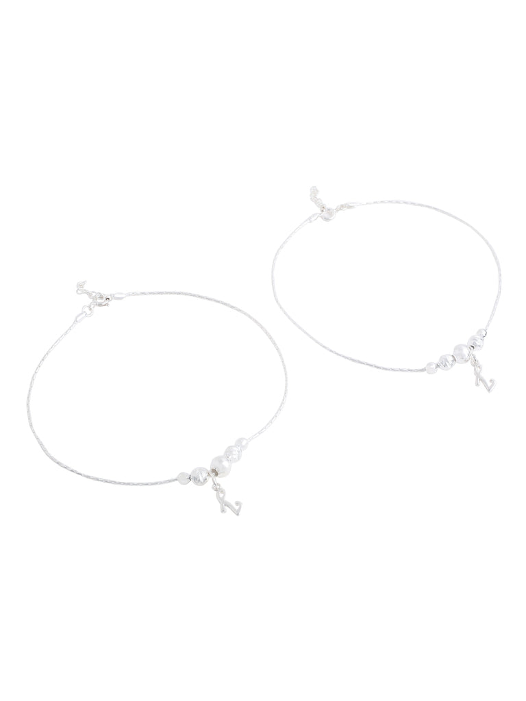 Dazzling Moon Glow Anklet in Sterling Anklets - Kicky & Perky