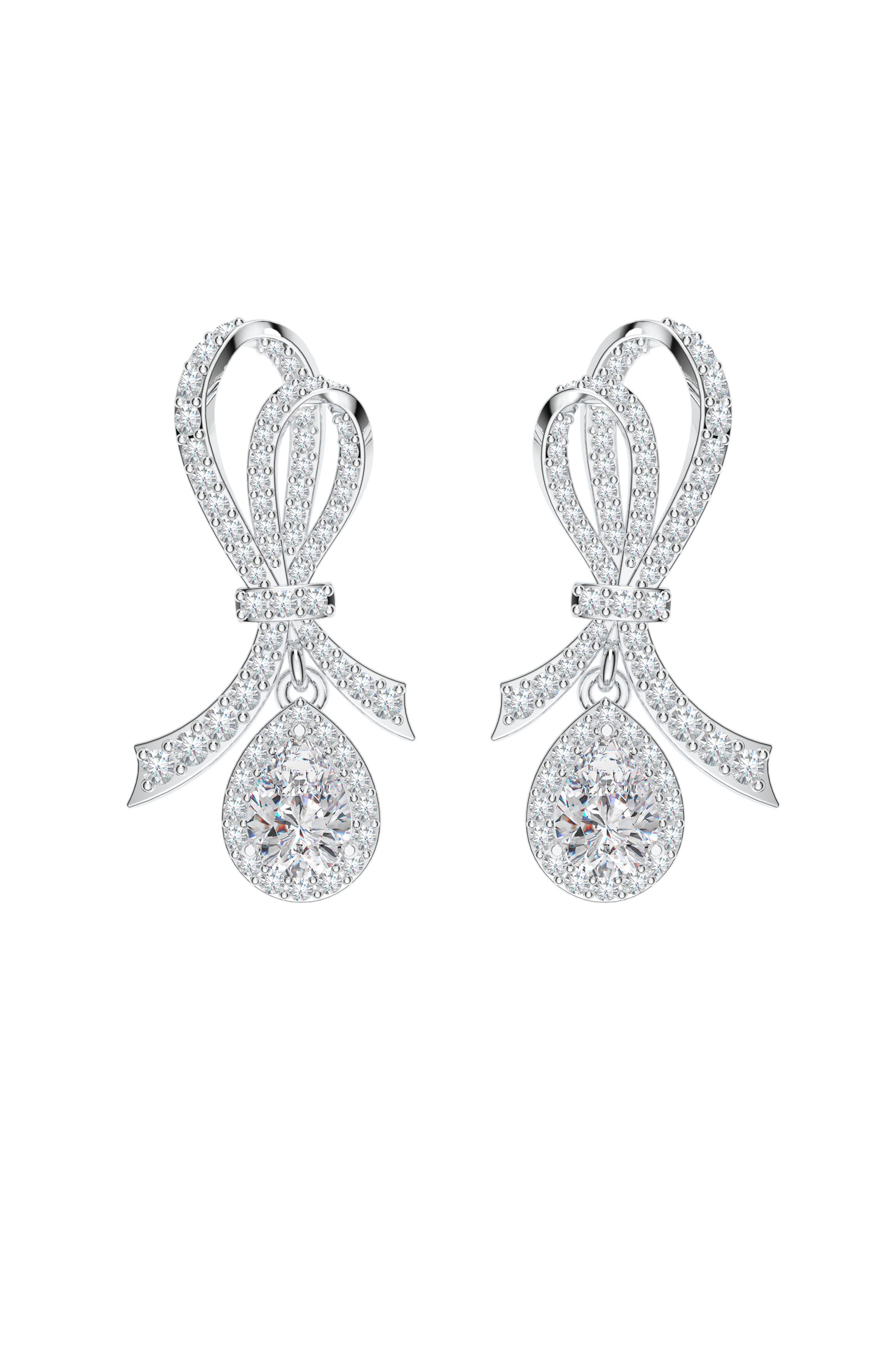 925 Sterling Silver Moissanite Necklace Set For Women