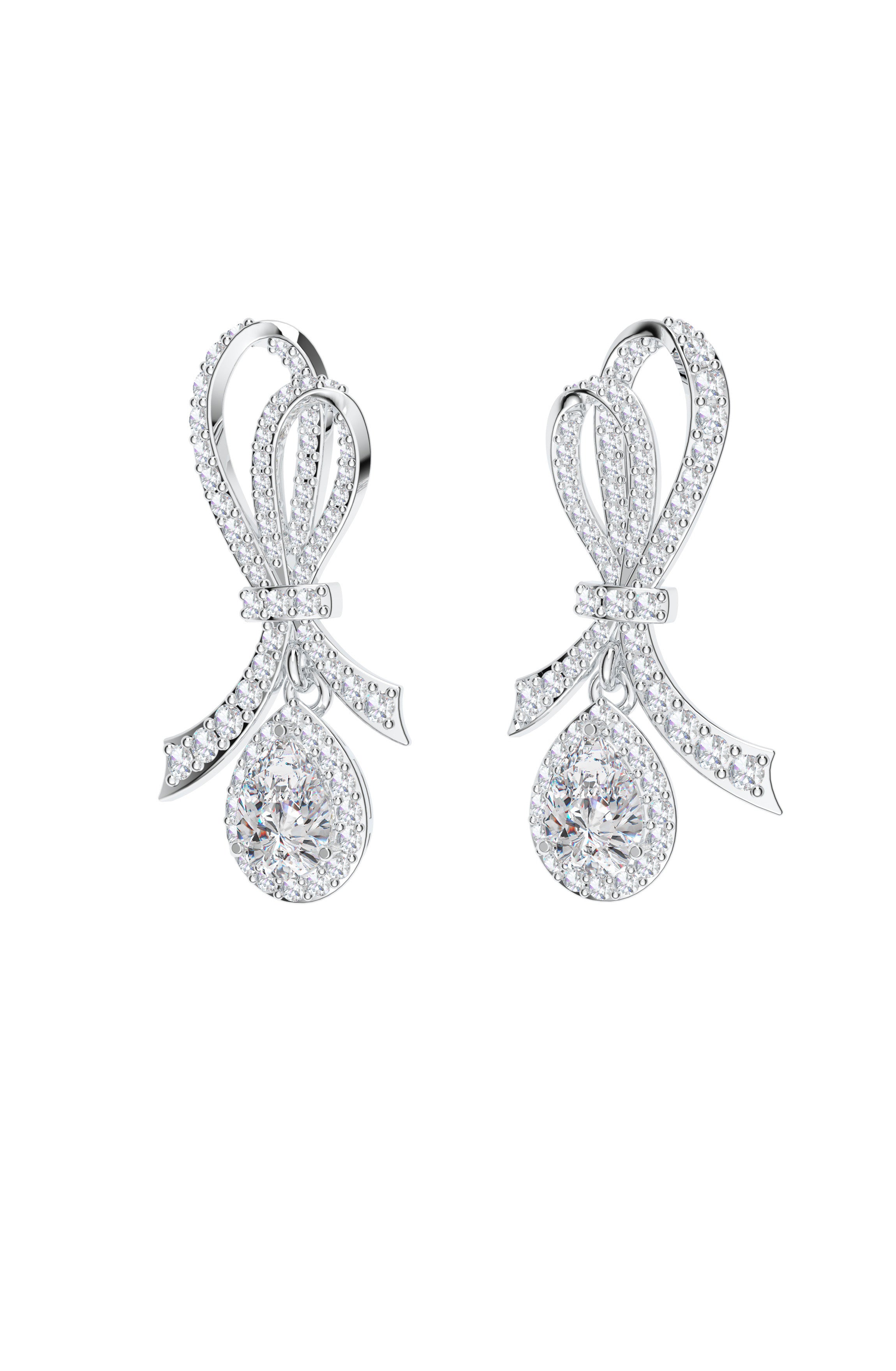 925 Sterling Silver Moissanite Necklace Set For Women