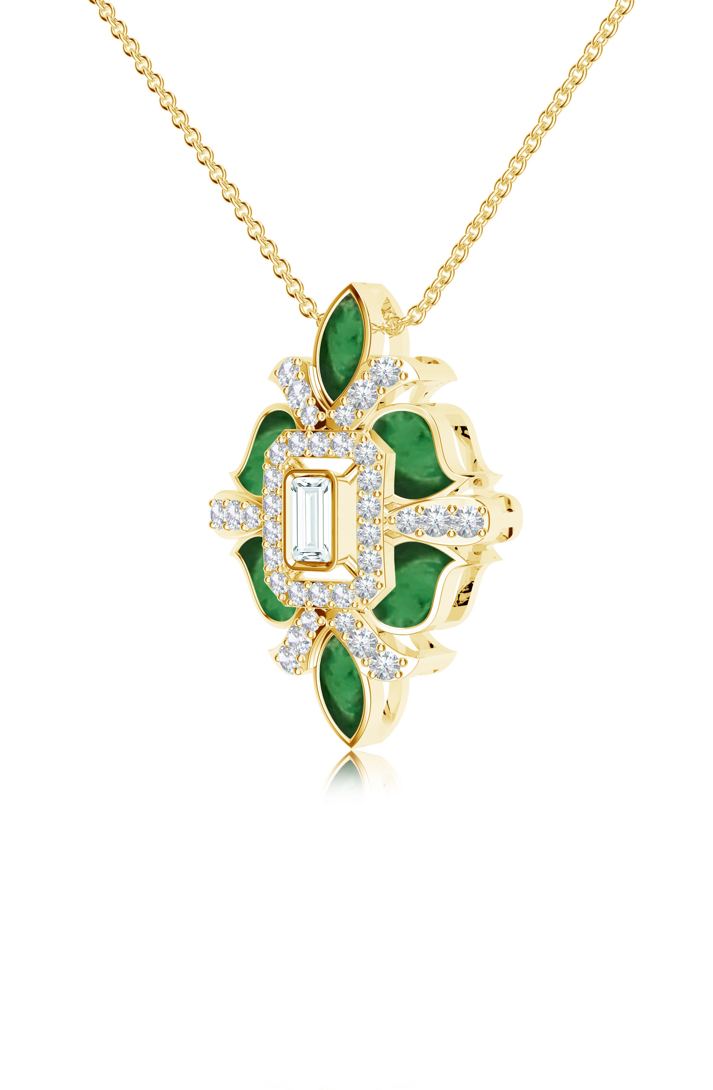 Moissanite 925 Sterling Silver Pendant For Women