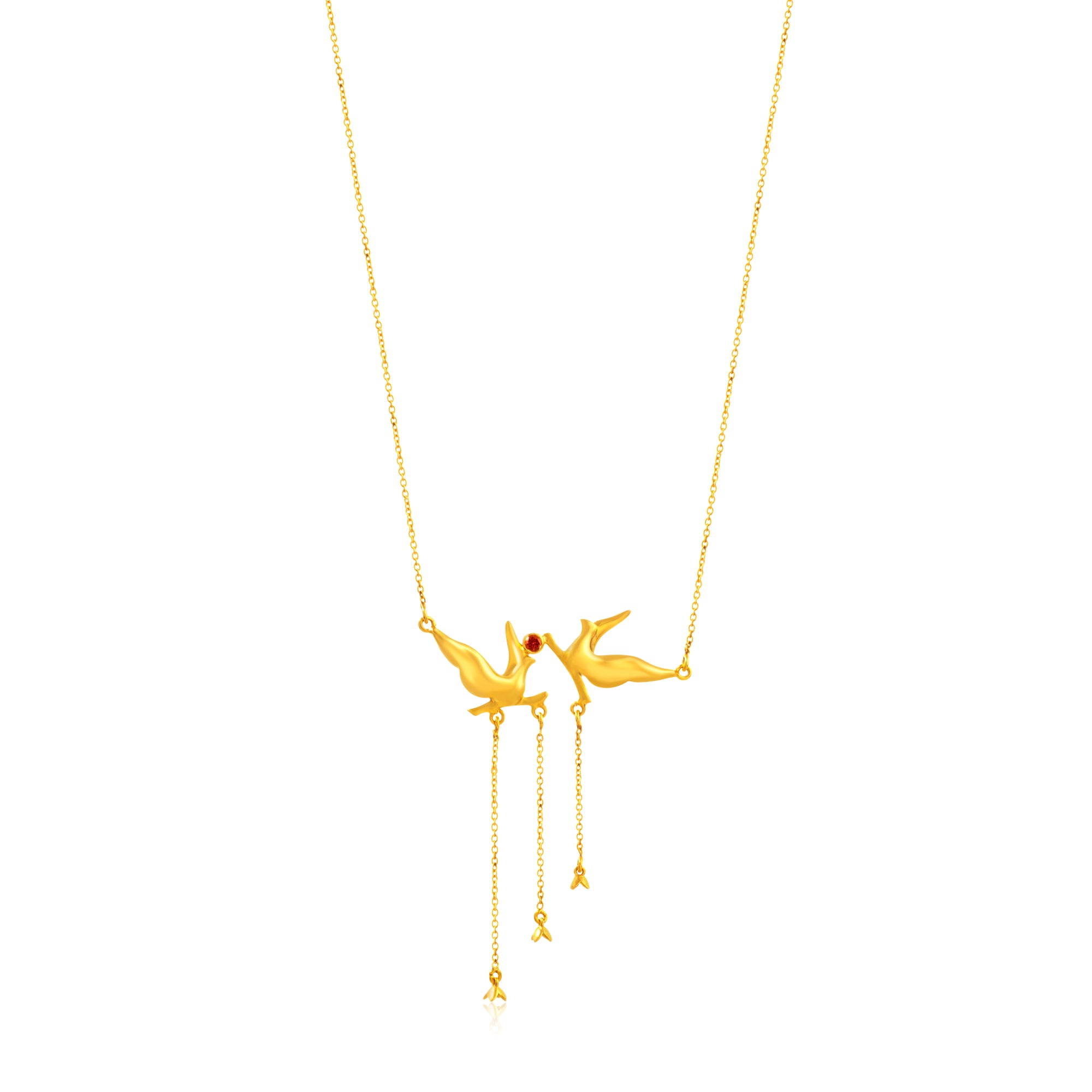 24K Gold-Plated Floral Pendant Necklace - Kicky & Perky