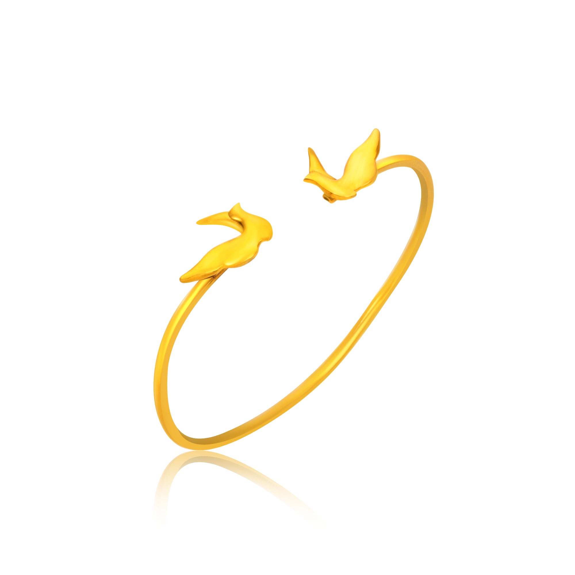 24K Gold-Plated Nature-Themed Bracelet - Kicky & Perky
